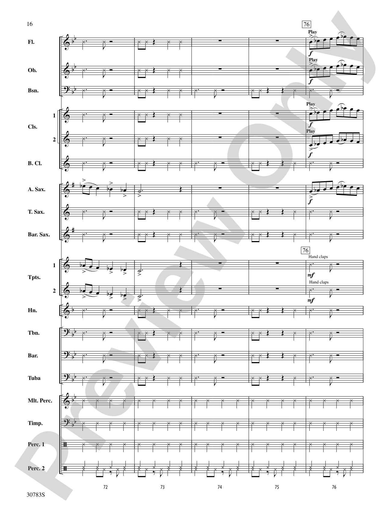 Arabian Dances: Concert Band Conductor Score & Parts