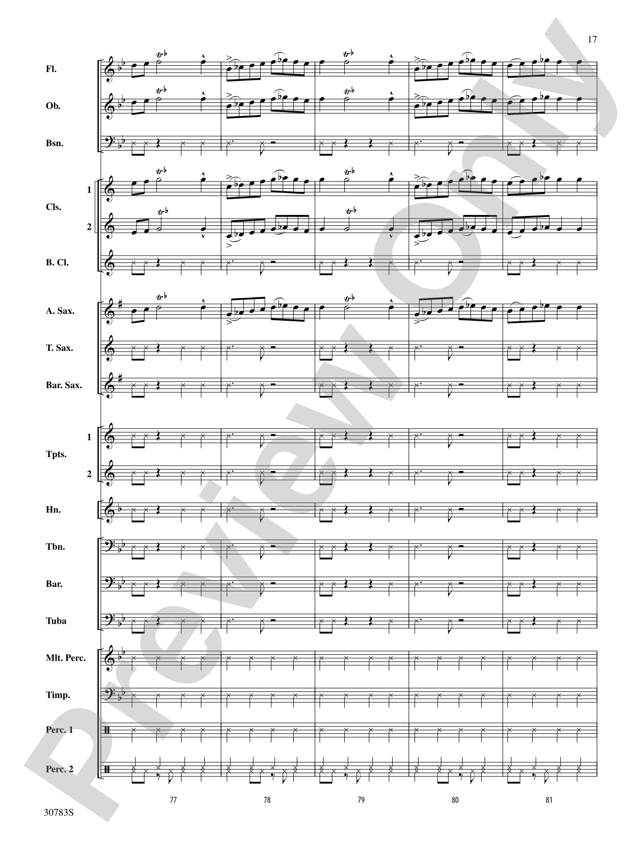 Arabian Dances: Concert Band Conductor Score & Parts