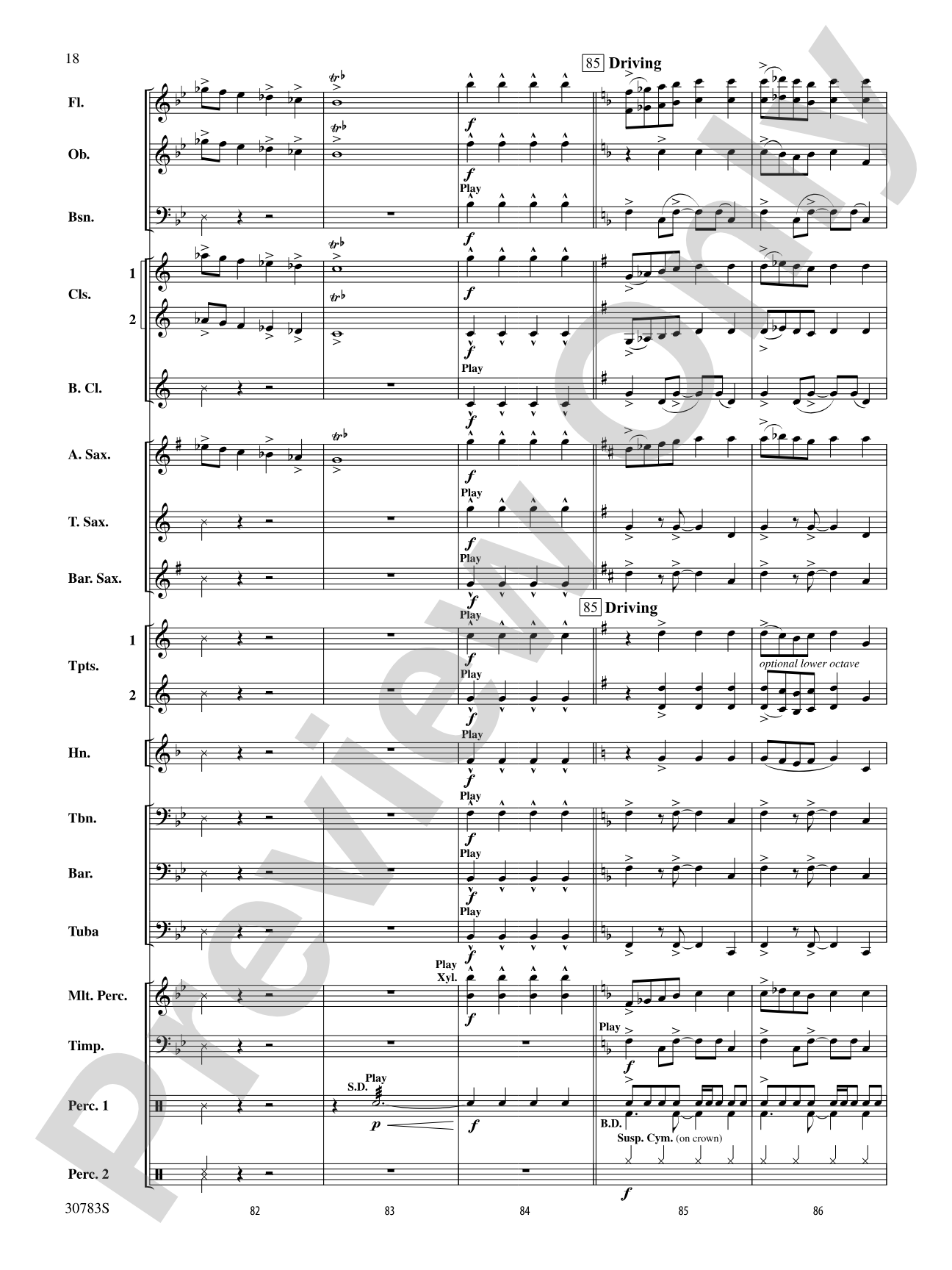 Arabian Dances: Concert Band Conductor Score & Parts