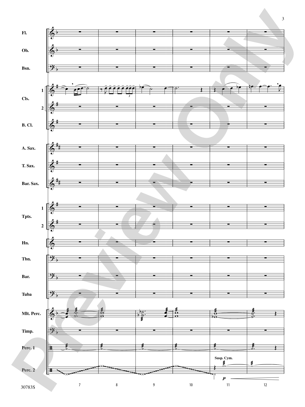Arabian Dances: Concert Band Conductor Score & Parts