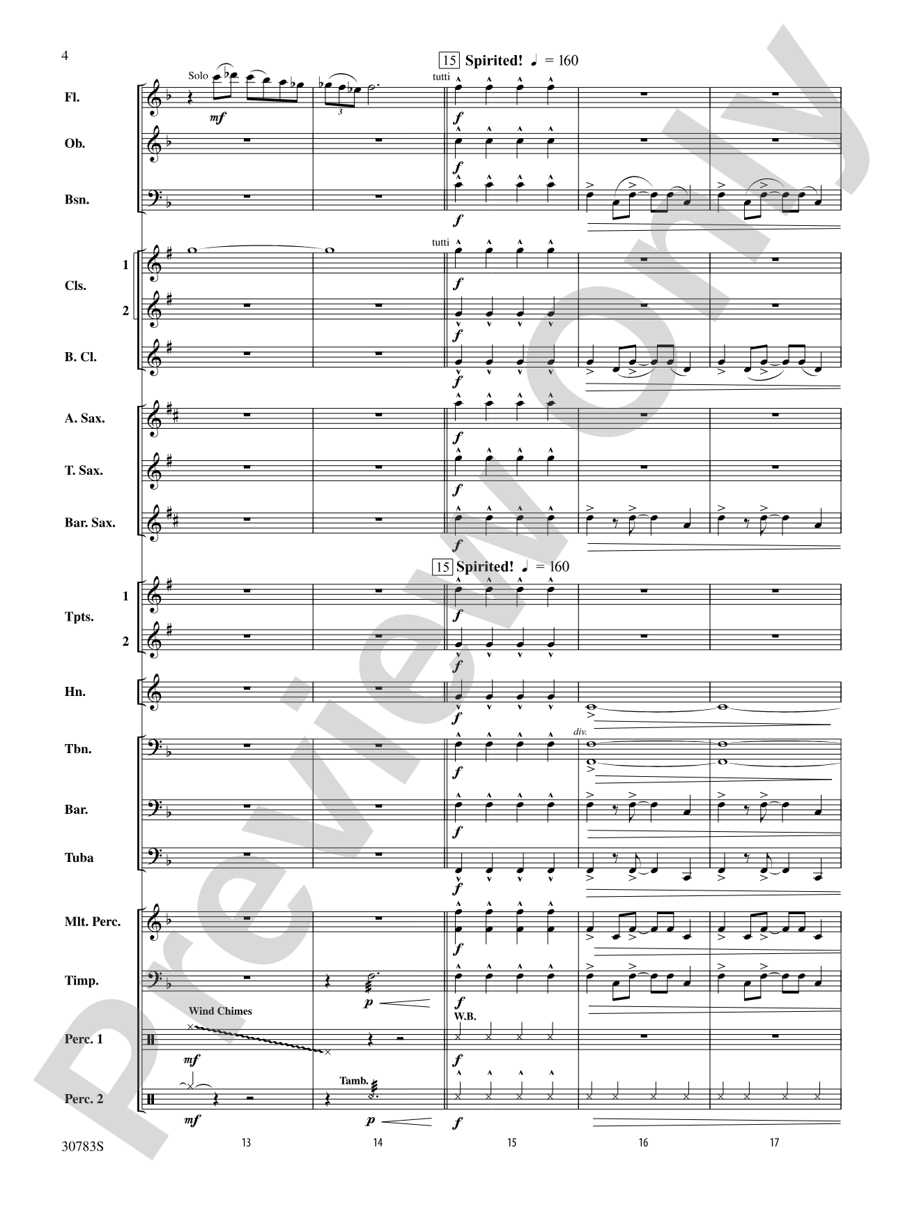 Arabian Dances: Concert Band Conductor Score & Parts