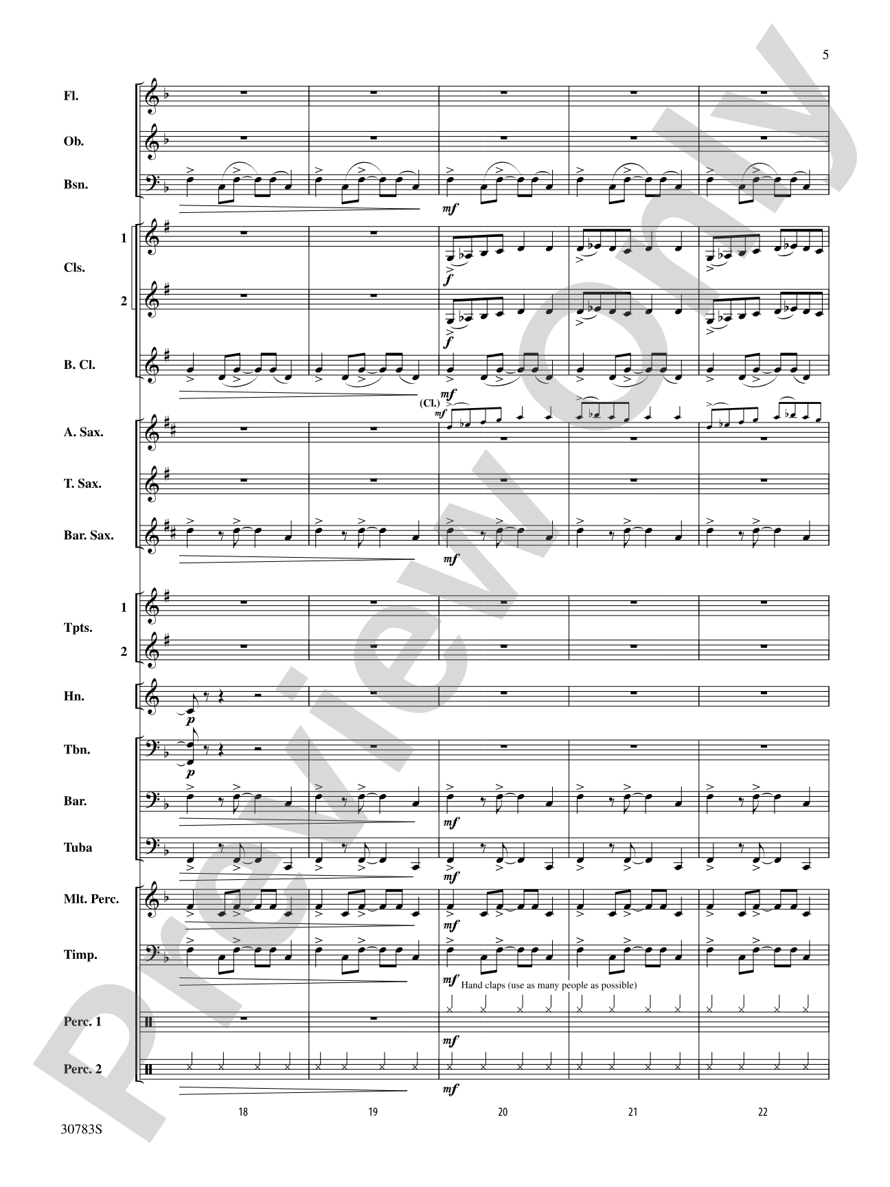 Arabian Dances: Concert Band Conductor Score & Parts