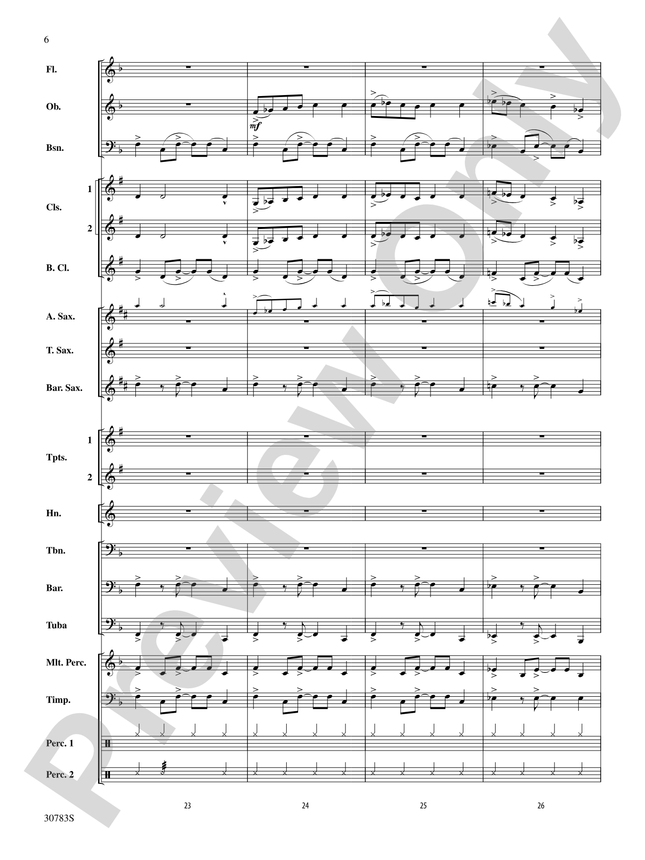 Arabian Dances: Concert Band Conductor Score & Parts