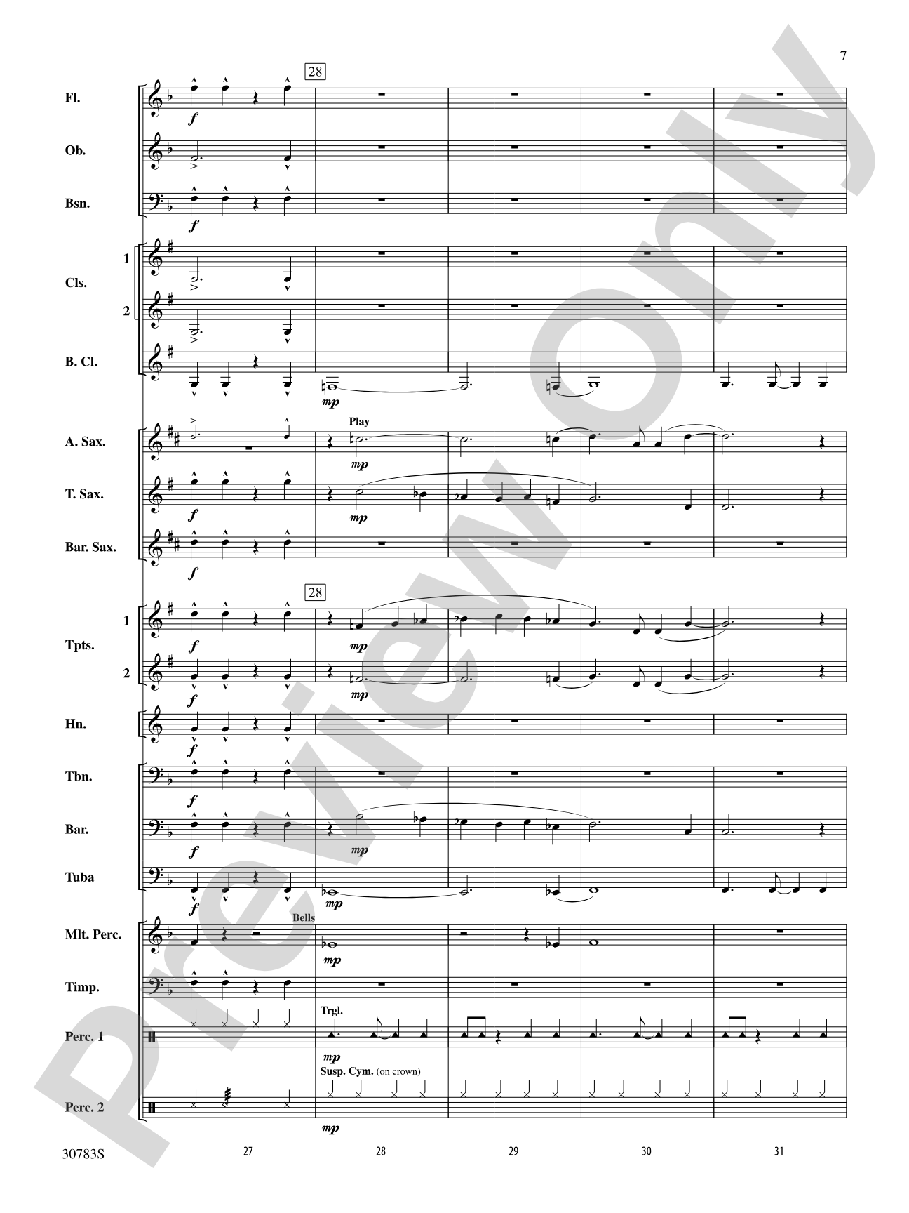 Arabian Dances: Concert Band Conductor Score & Parts