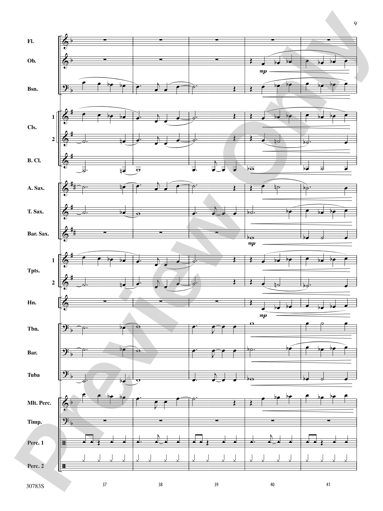 Arabian Dances: Concert Band Conductor Score & Parts