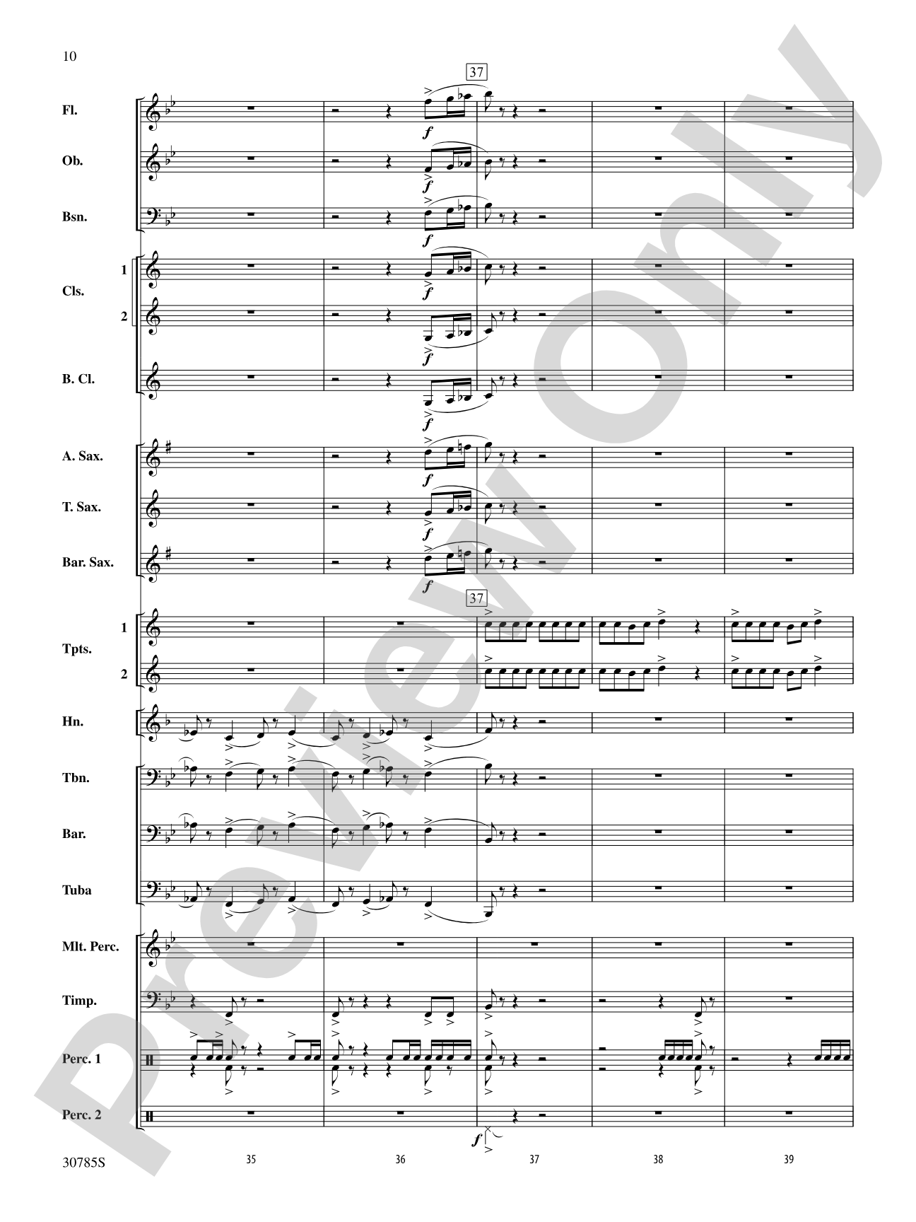 Festivo: Concert Band Conductor Score & Parts