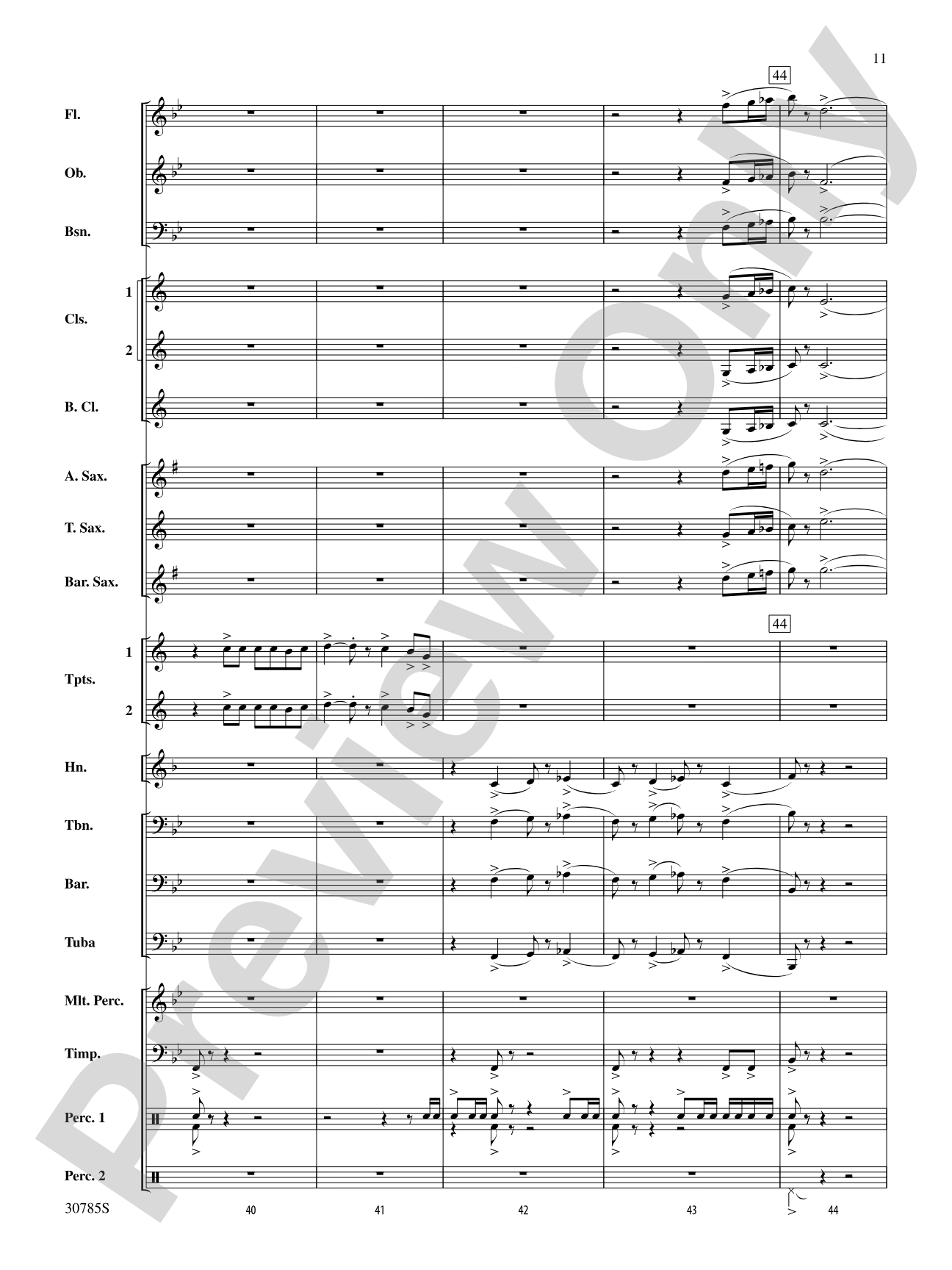 Festivo: Concert Band Conductor Score & Parts