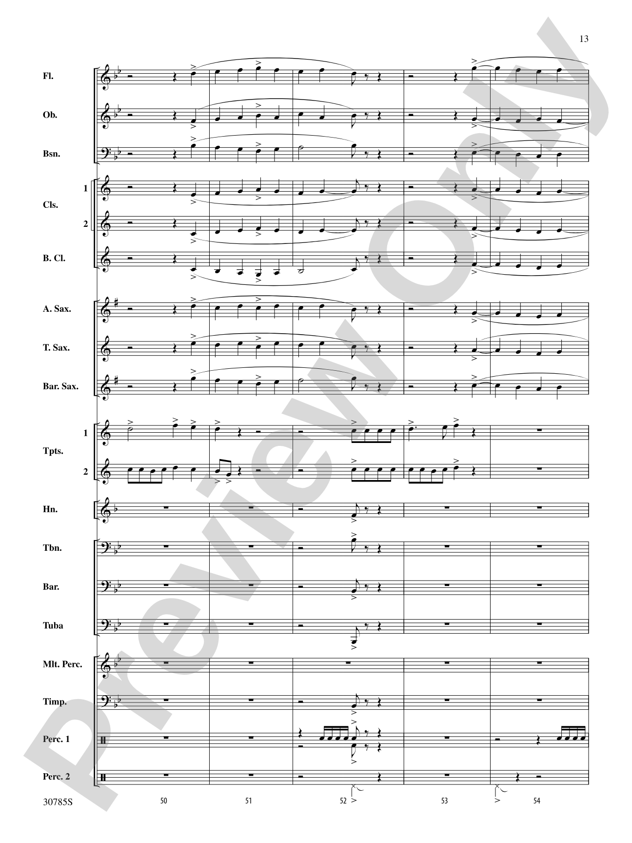 Festivo: Concert Band Conductor Score & Parts