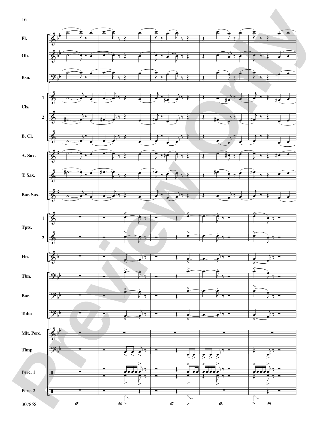 Festivo: Concert Band Conductor Score & Parts