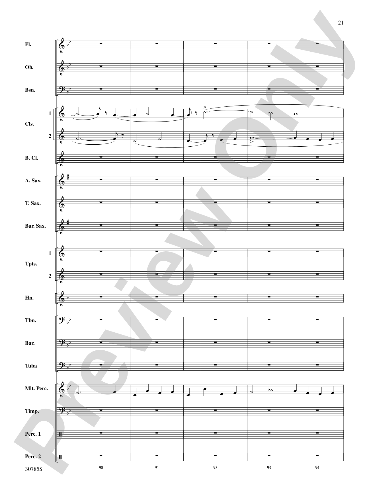 Festivo: Concert Band Conductor Score & Parts