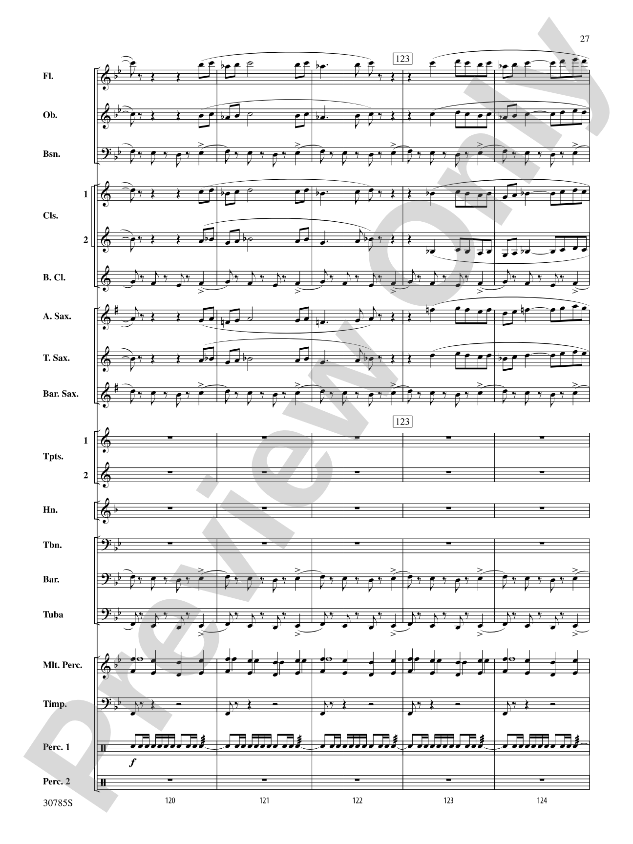 Festivo: Concert Band Conductor Score & Parts