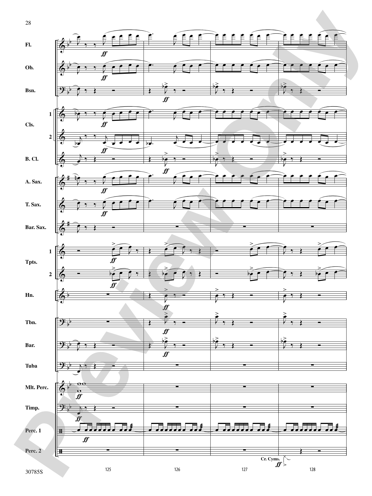 Festivo: Concert Band Conductor Score & Parts