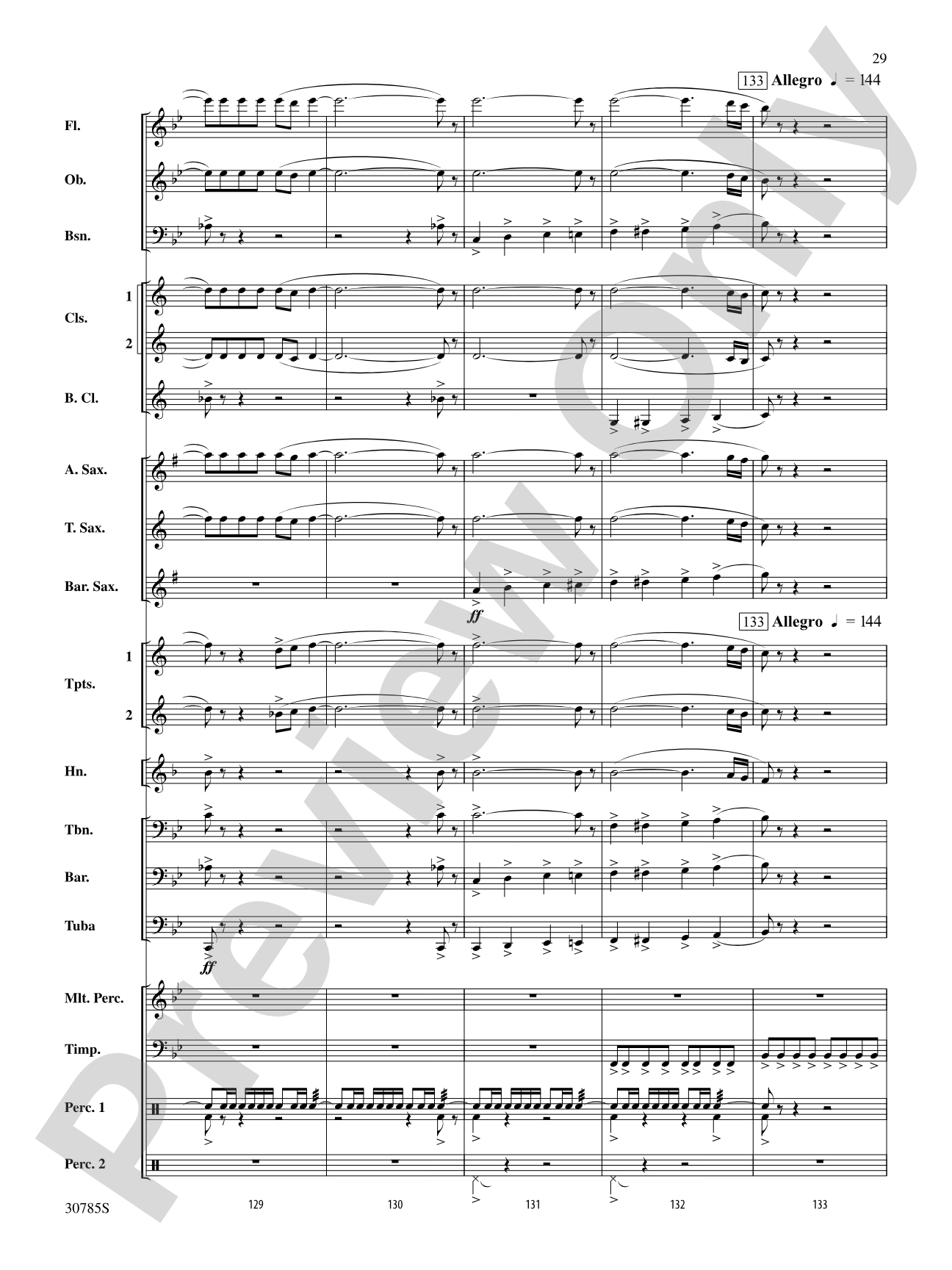 Festivo: Concert Band Conductor Score & Parts