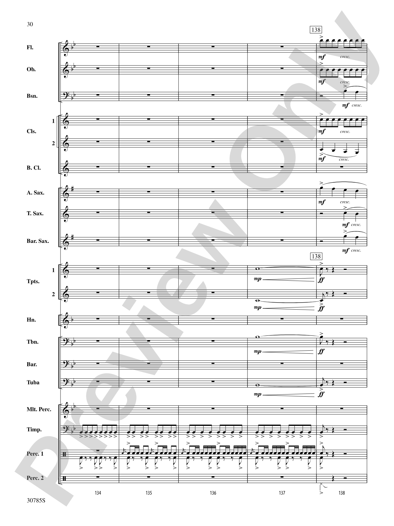 Festivo: Concert Band Conductor Score & Parts