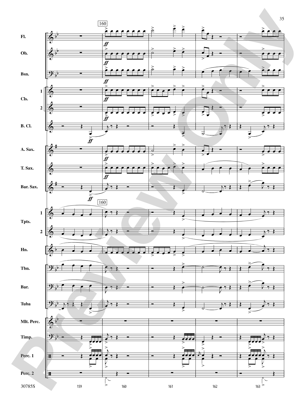 Festivo: Concert Band Conductor Score & Parts