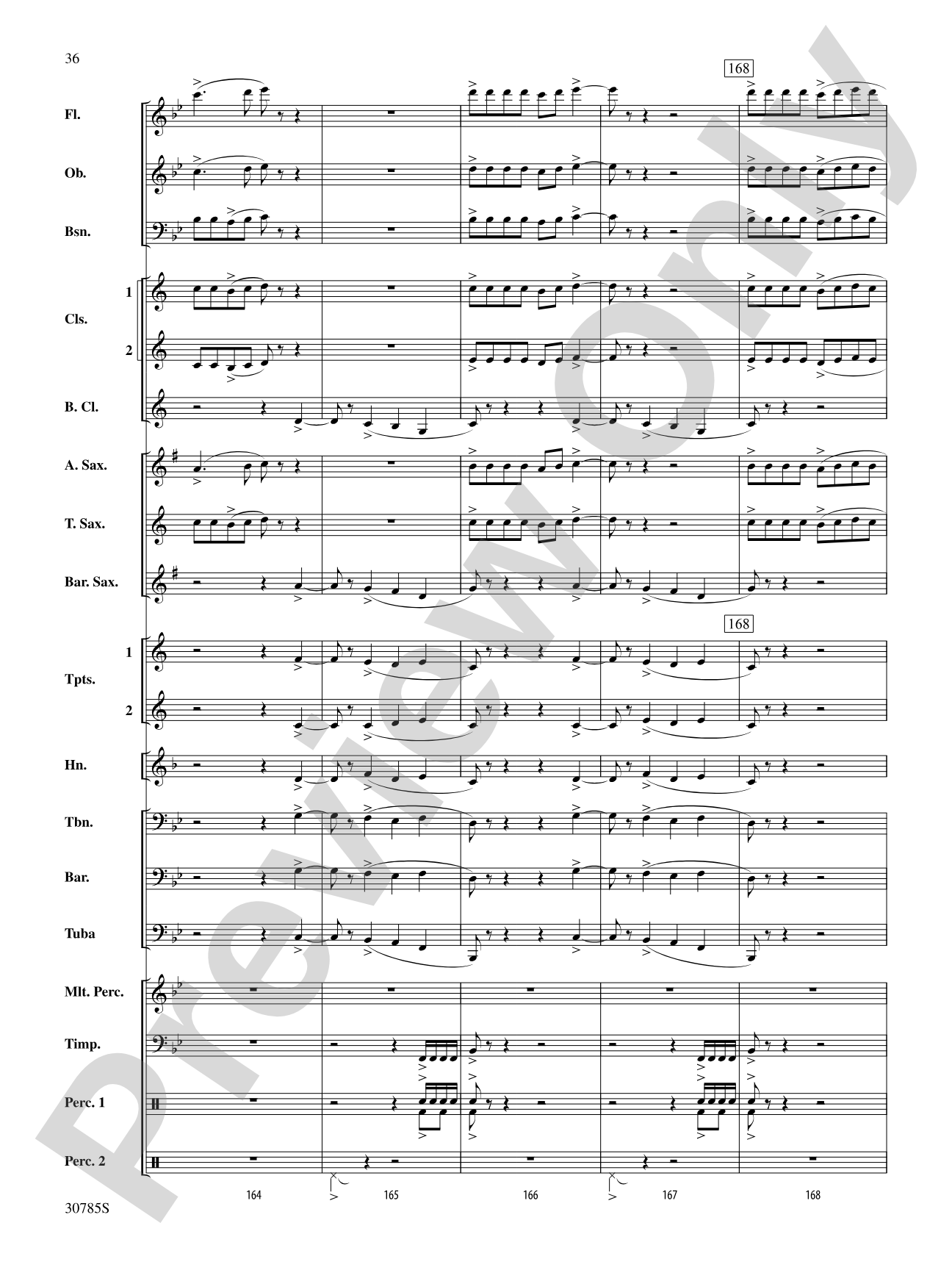 Festivo: Concert Band Conductor Score & Parts