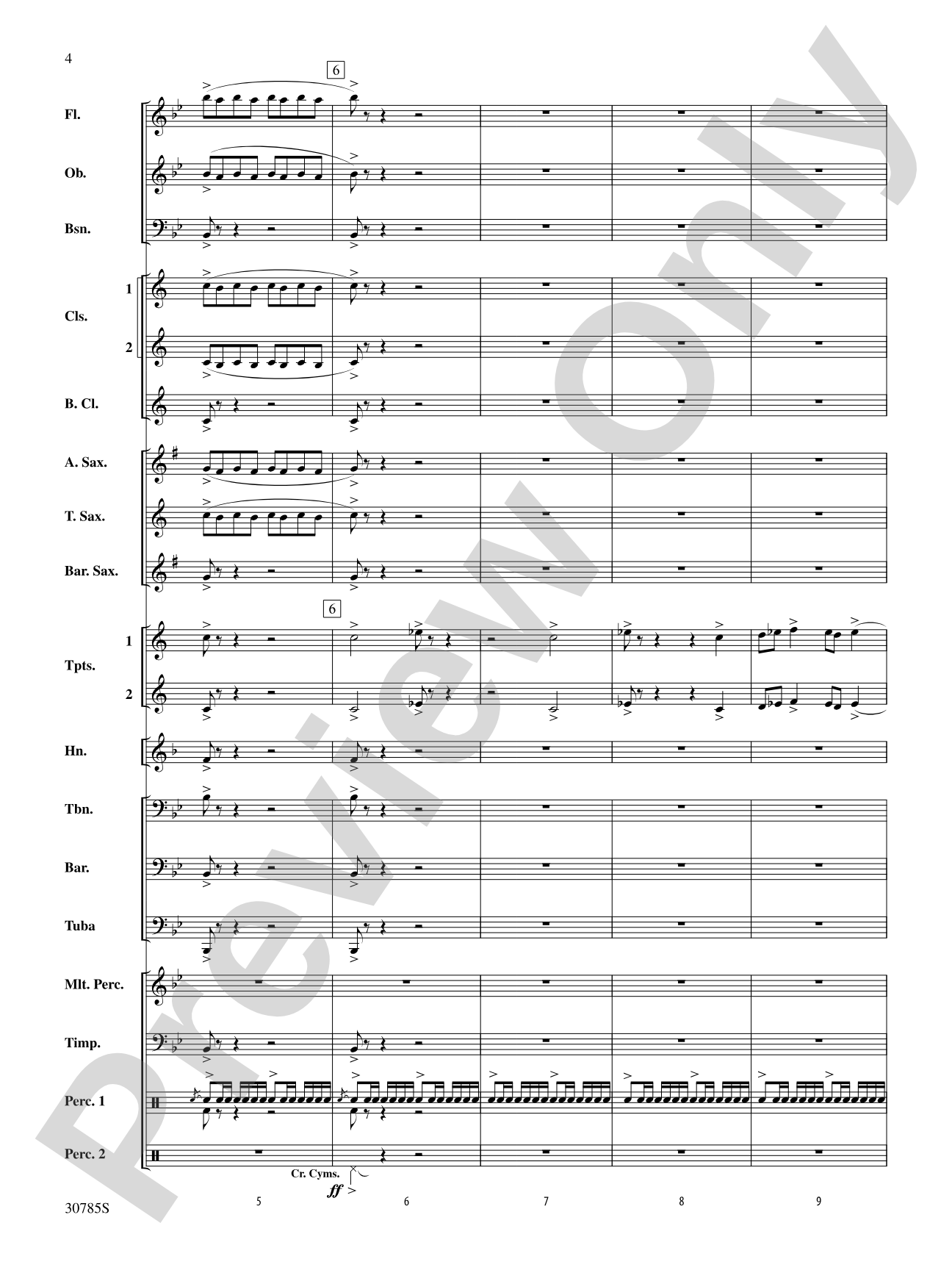 Festivo: Concert Band Conductor Score & Parts