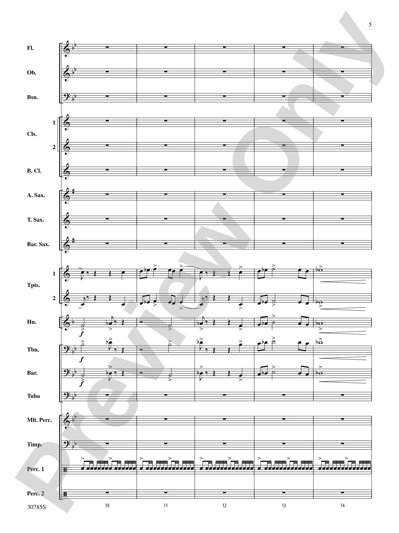 Festivo: Concert Band Conductor Score & Parts