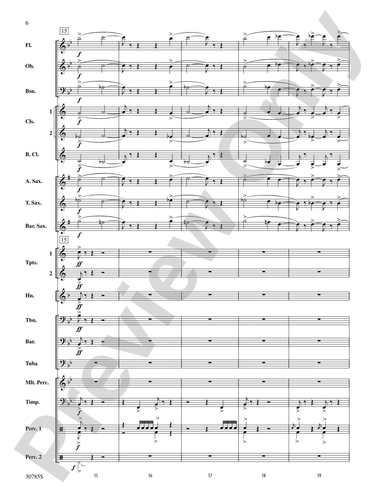 Festivo: Concert Band Conductor Score & Parts