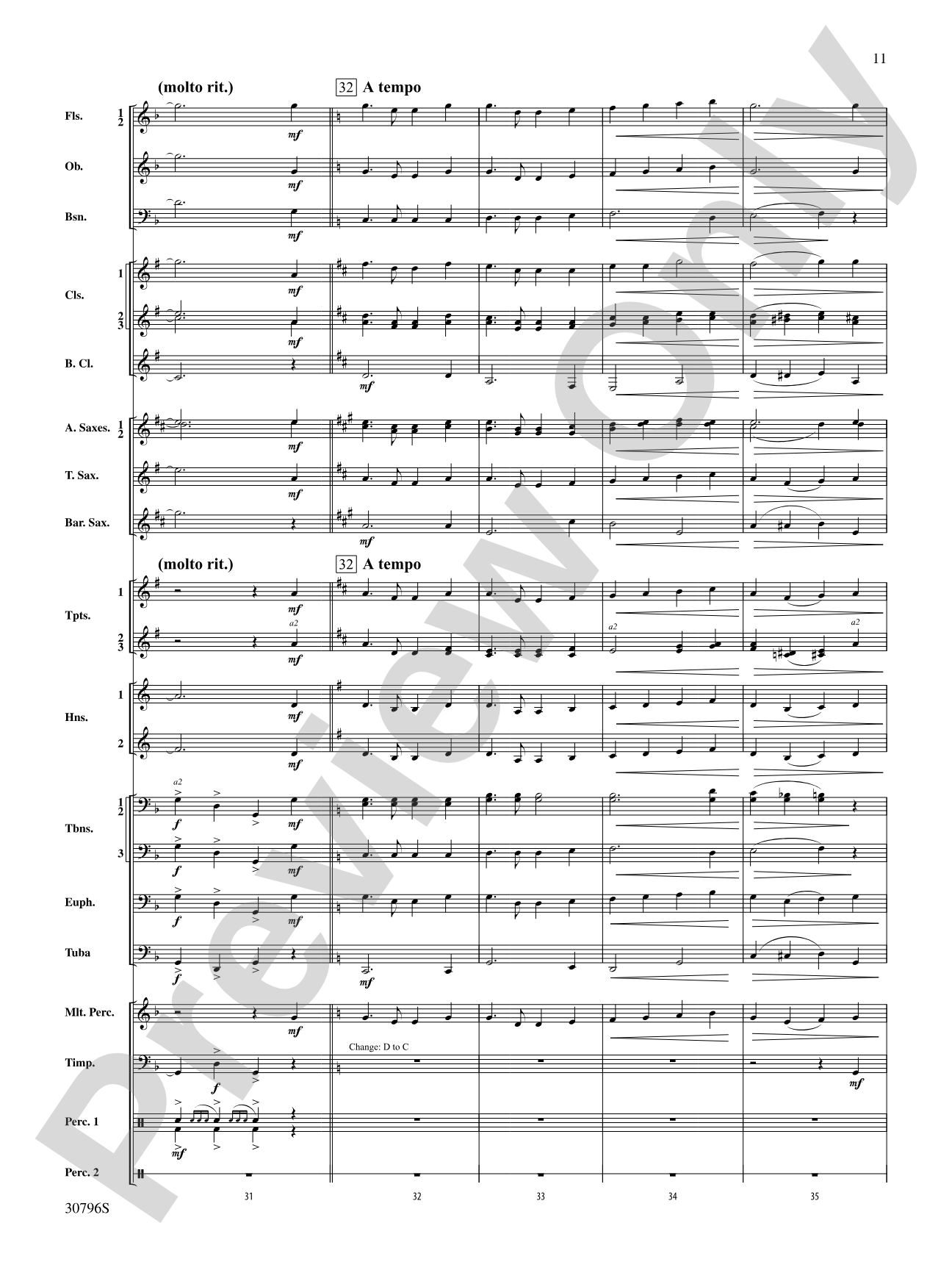 America, the Beautiful: Concert Band Conductor Score & Parts
