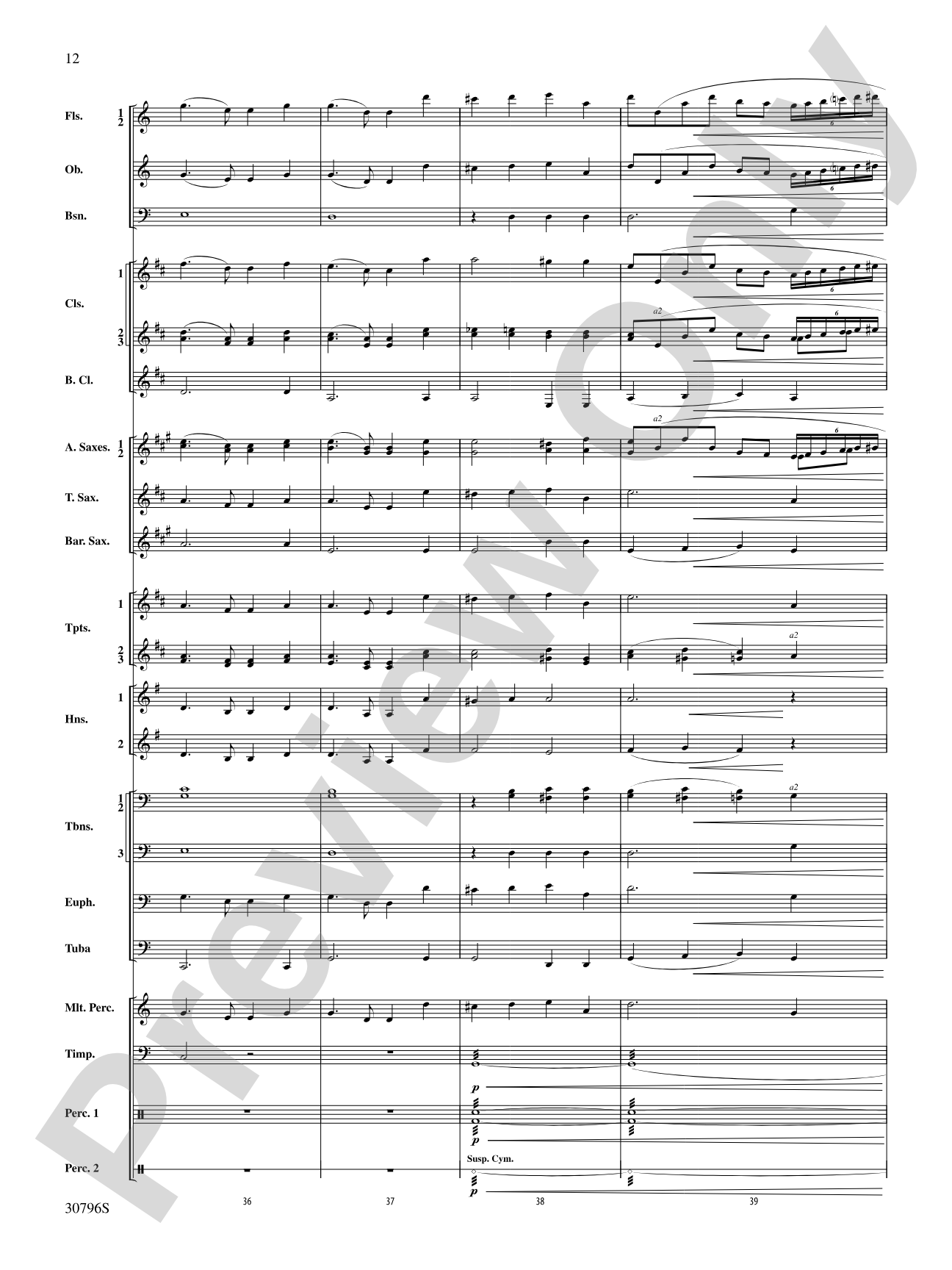 America, the Beautiful: Concert Band Conductor Score & Parts
