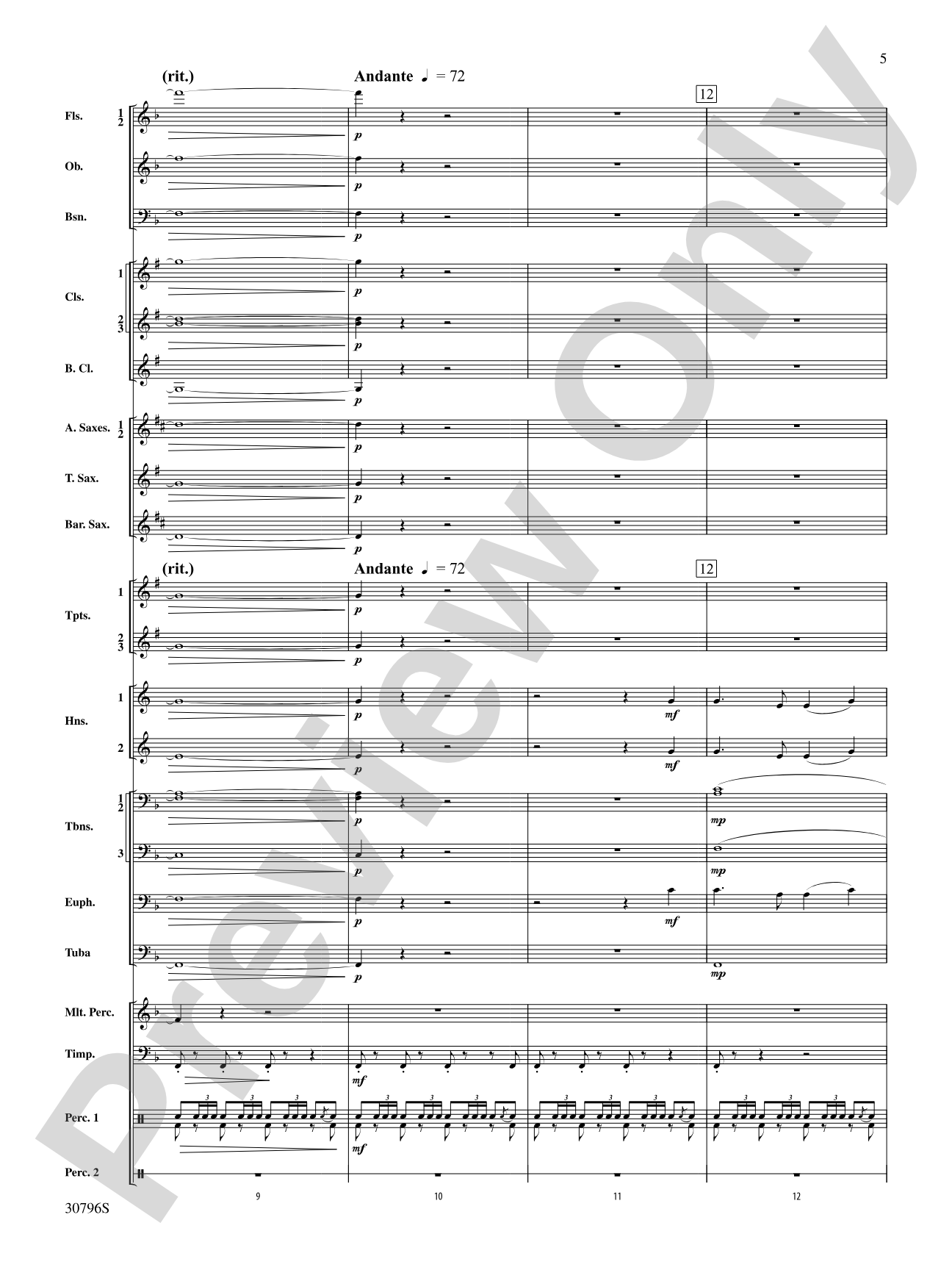 America, the Beautiful: Concert Band Conductor Score & Parts