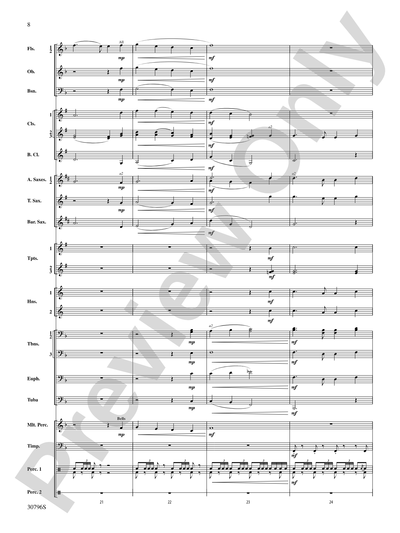 America, the Beautiful: Concert Band Conductor Score & Parts