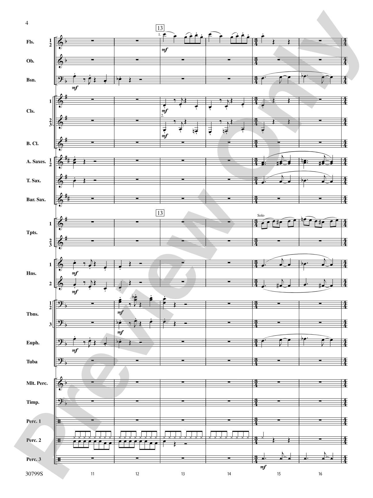 Intrada Festiva: Concert Band Conductor Score & Parts