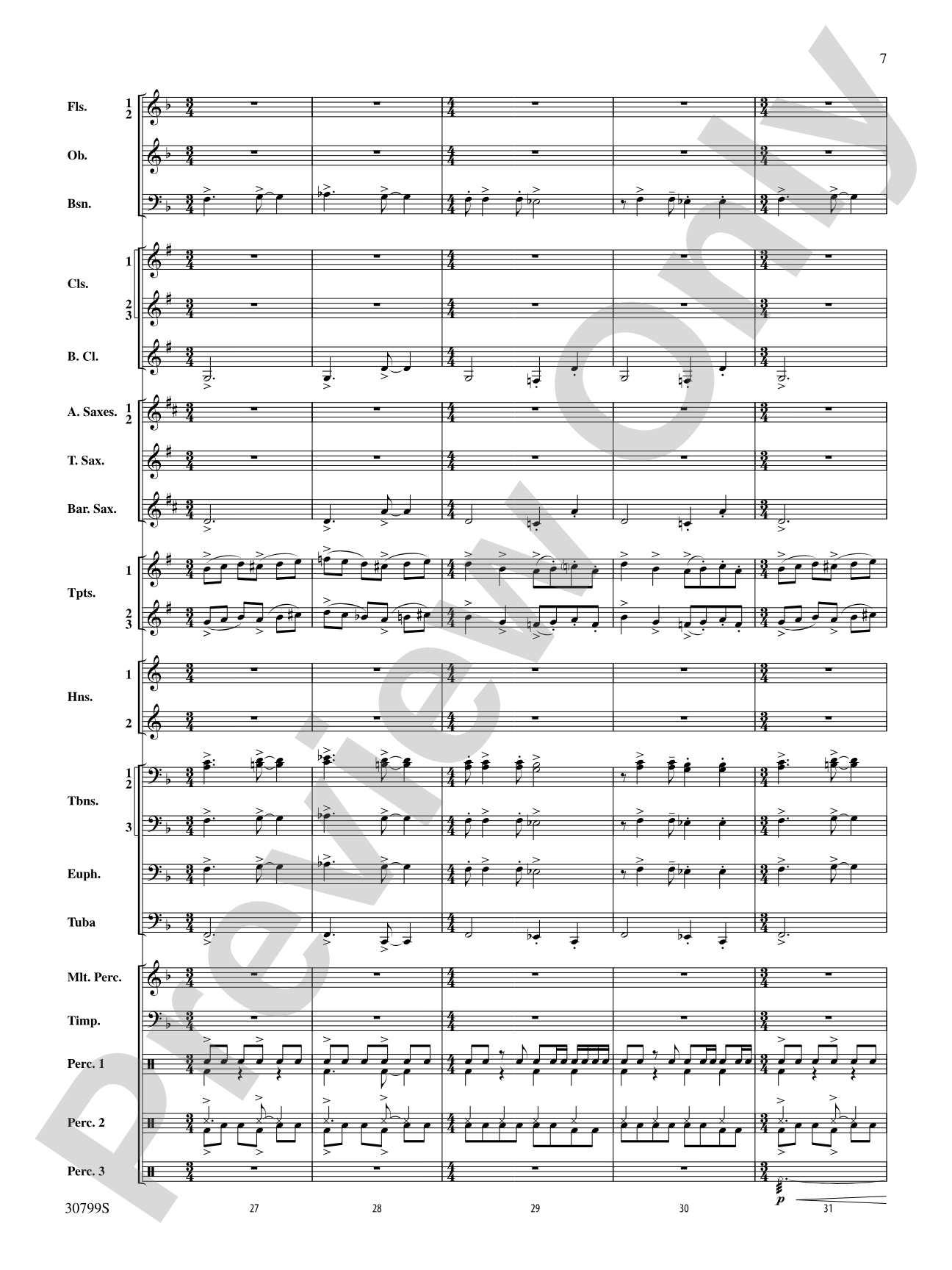 Intrada Festiva: Concert Band Conductor Score & Parts