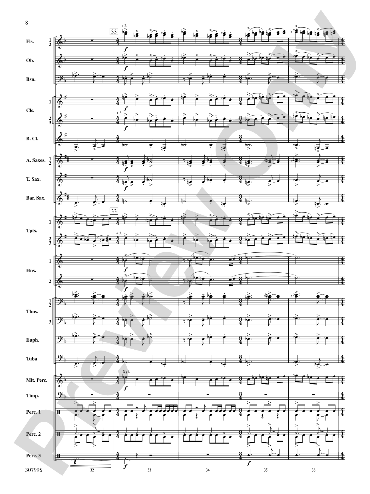 Intrada Festiva: Concert Band Conductor Score & Parts