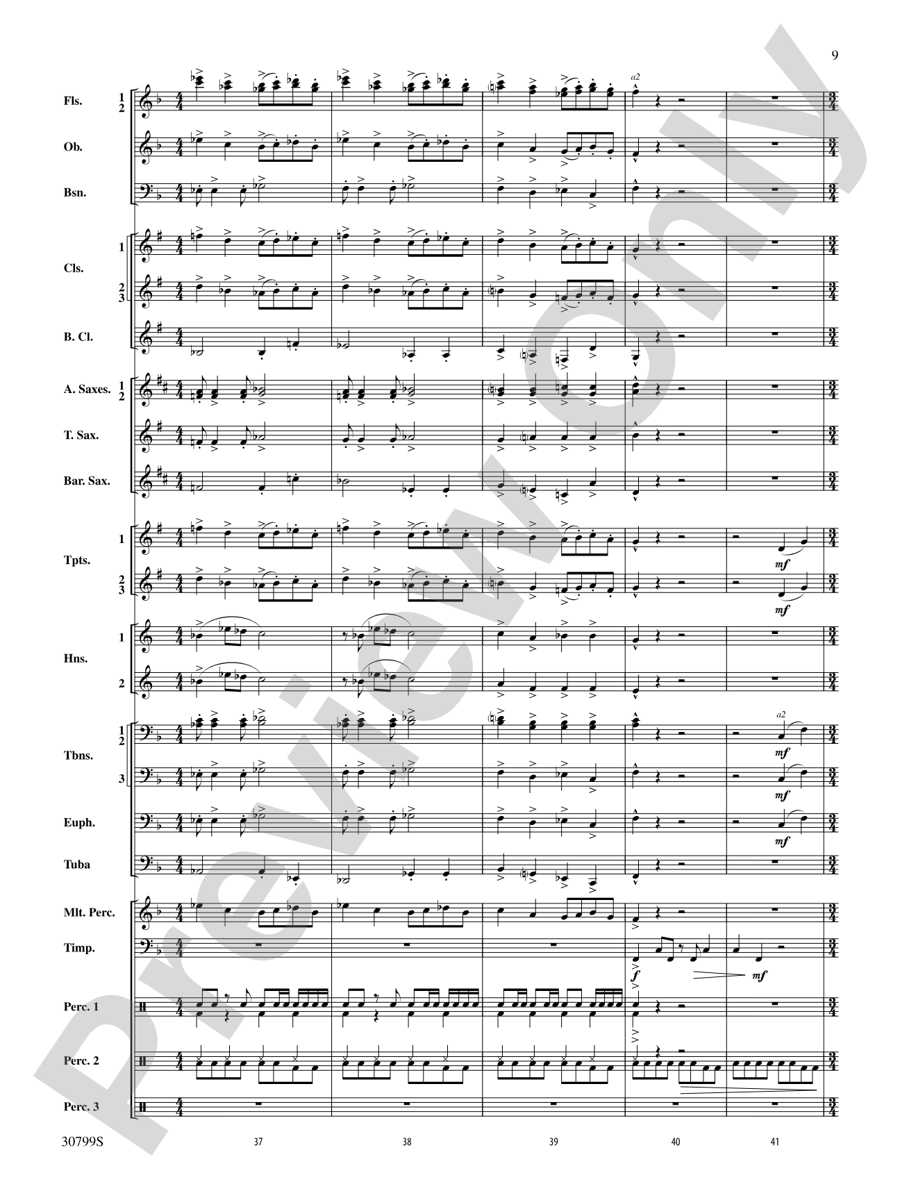 Intrada Festiva: Concert Band Conductor Score & Parts