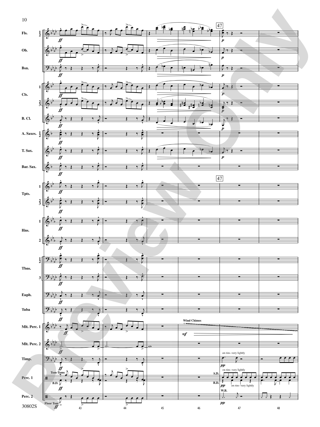 Tangents Angulár: Concert Band Conductor Score & Parts