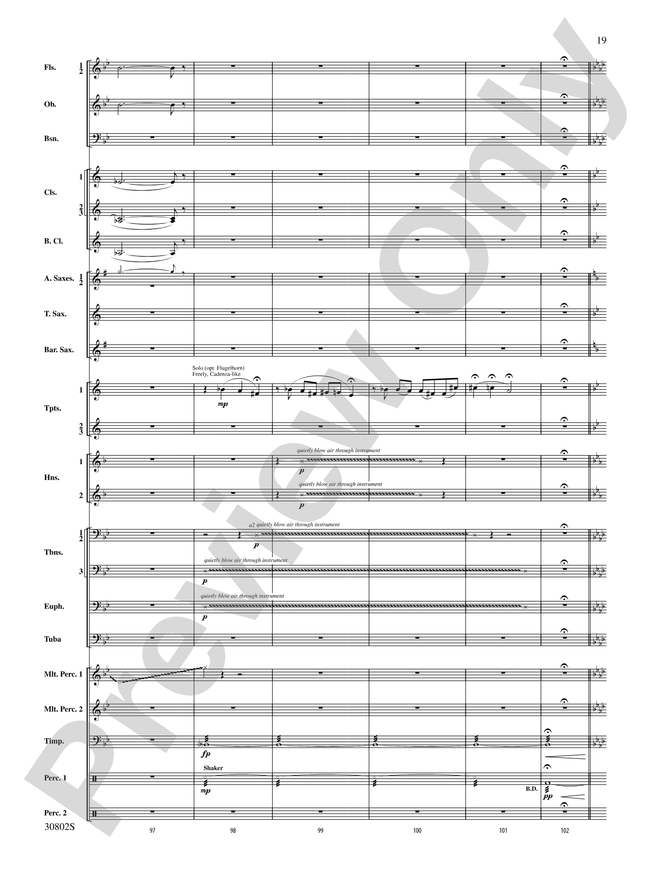 Tangents Angulár: Concert Band Conductor Score & Parts