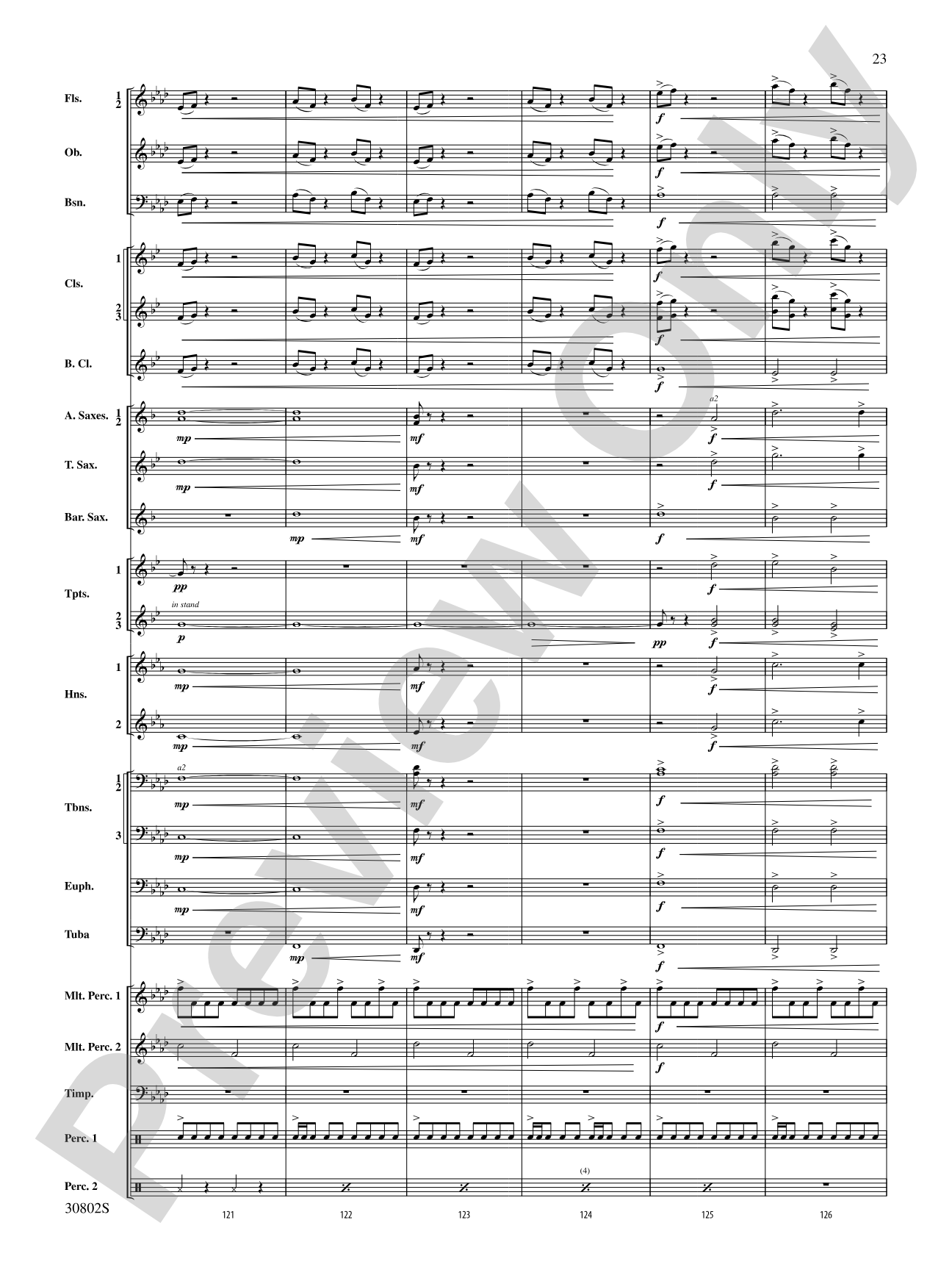 Tangents Angulár: Concert Band Conductor Score & Parts