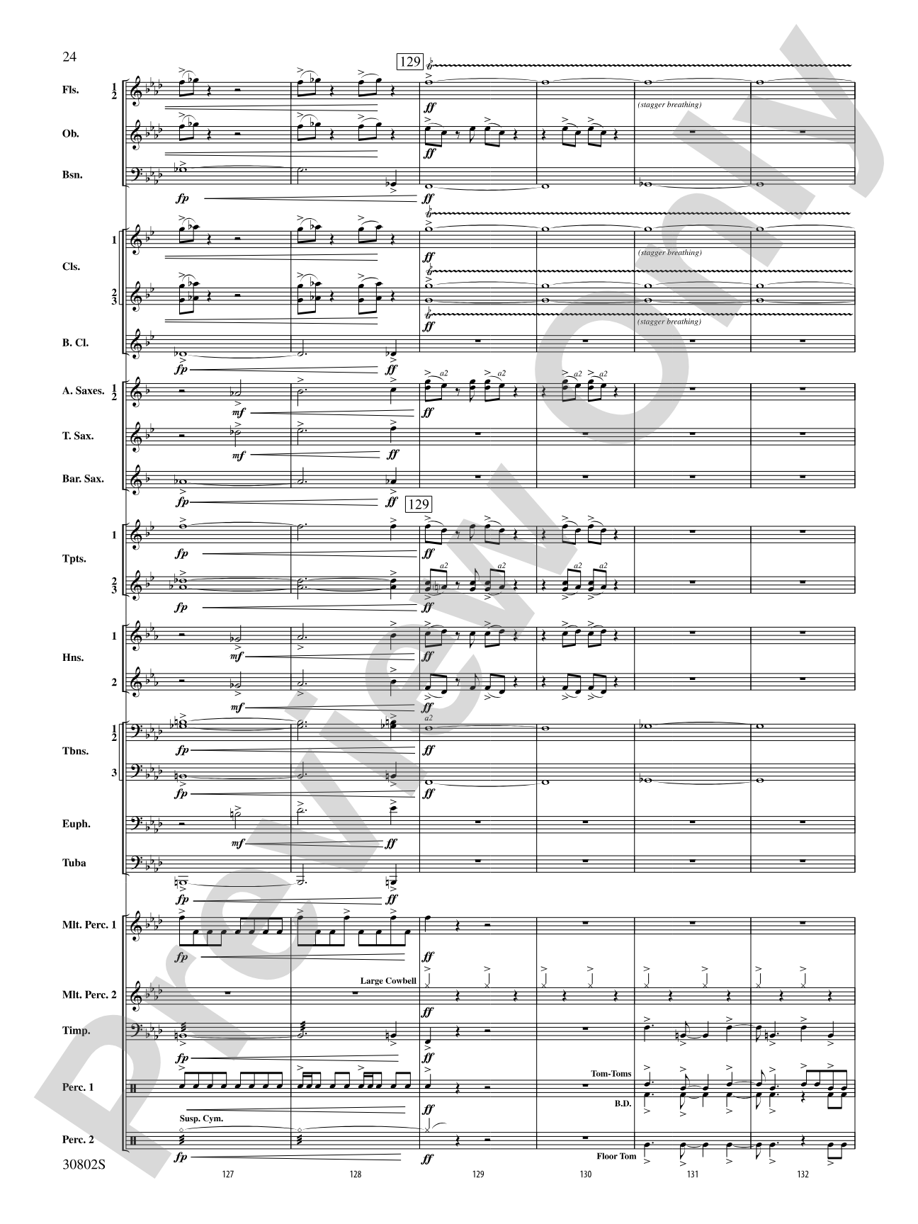Tangents Angulár: Concert Band Conductor Score & Parts