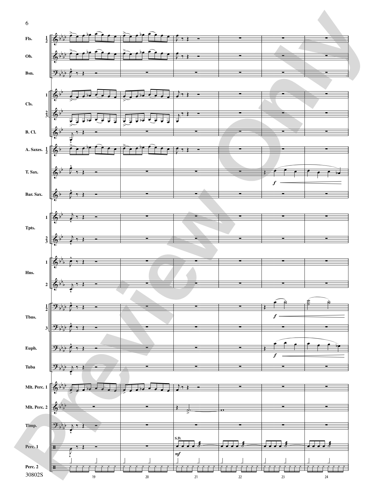 Tangents Angulár: Concert Band Conductor Score & Parts