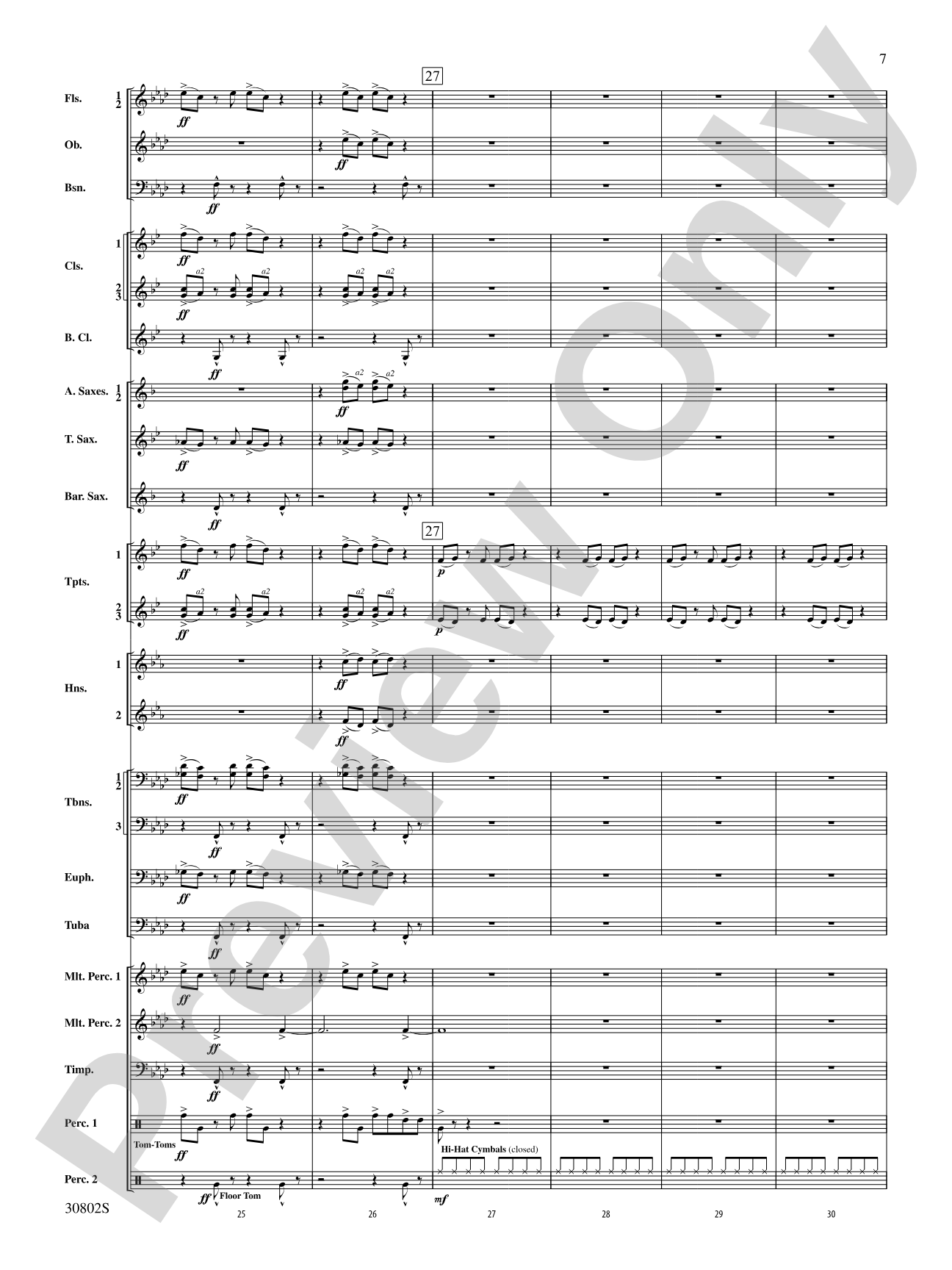 Tangents Angulár: Concert Band Conductor Score & Parts
