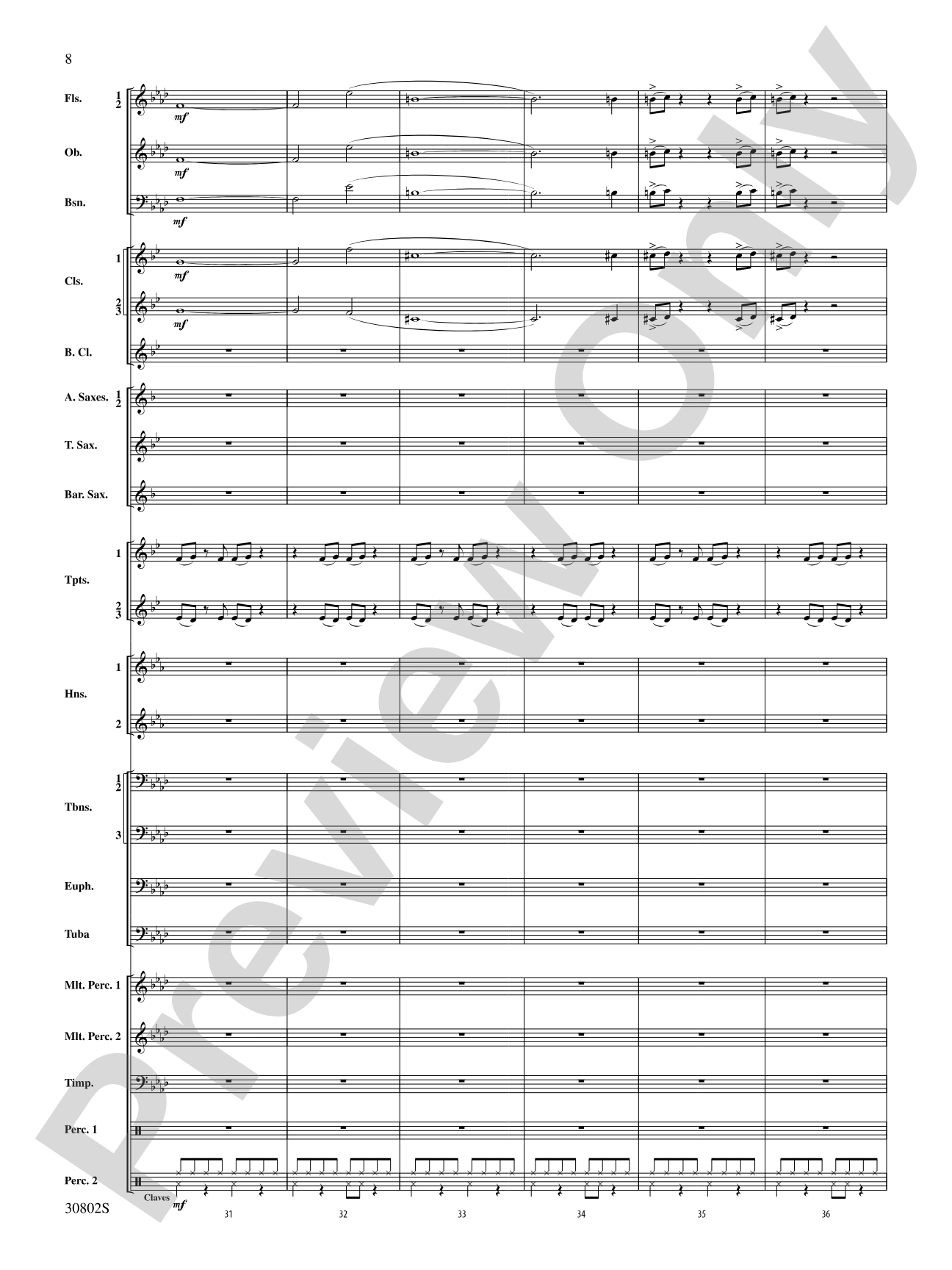 Tangents Angulár: Concert Band Conductor Score & Parts