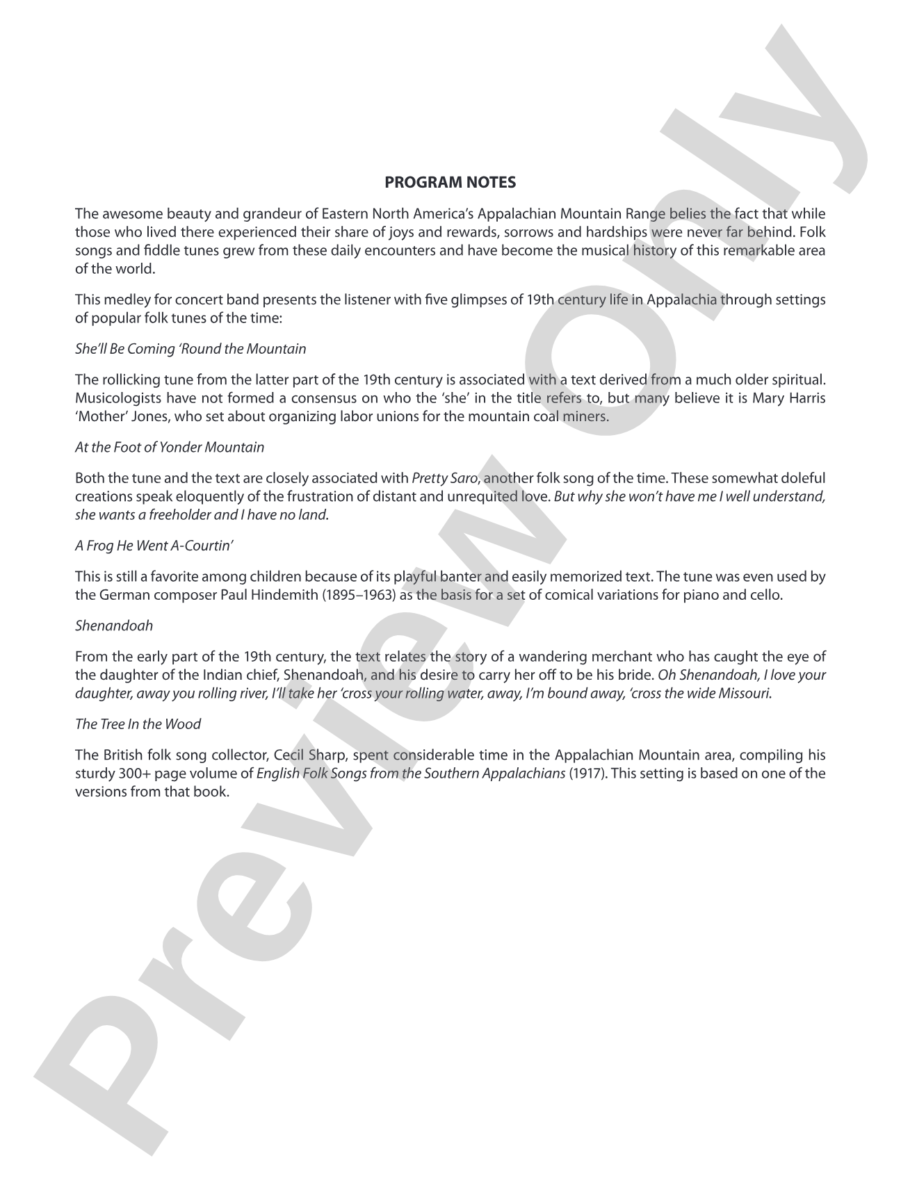 Appalachian Tapestry: Concert Band Conductor Score & Parts