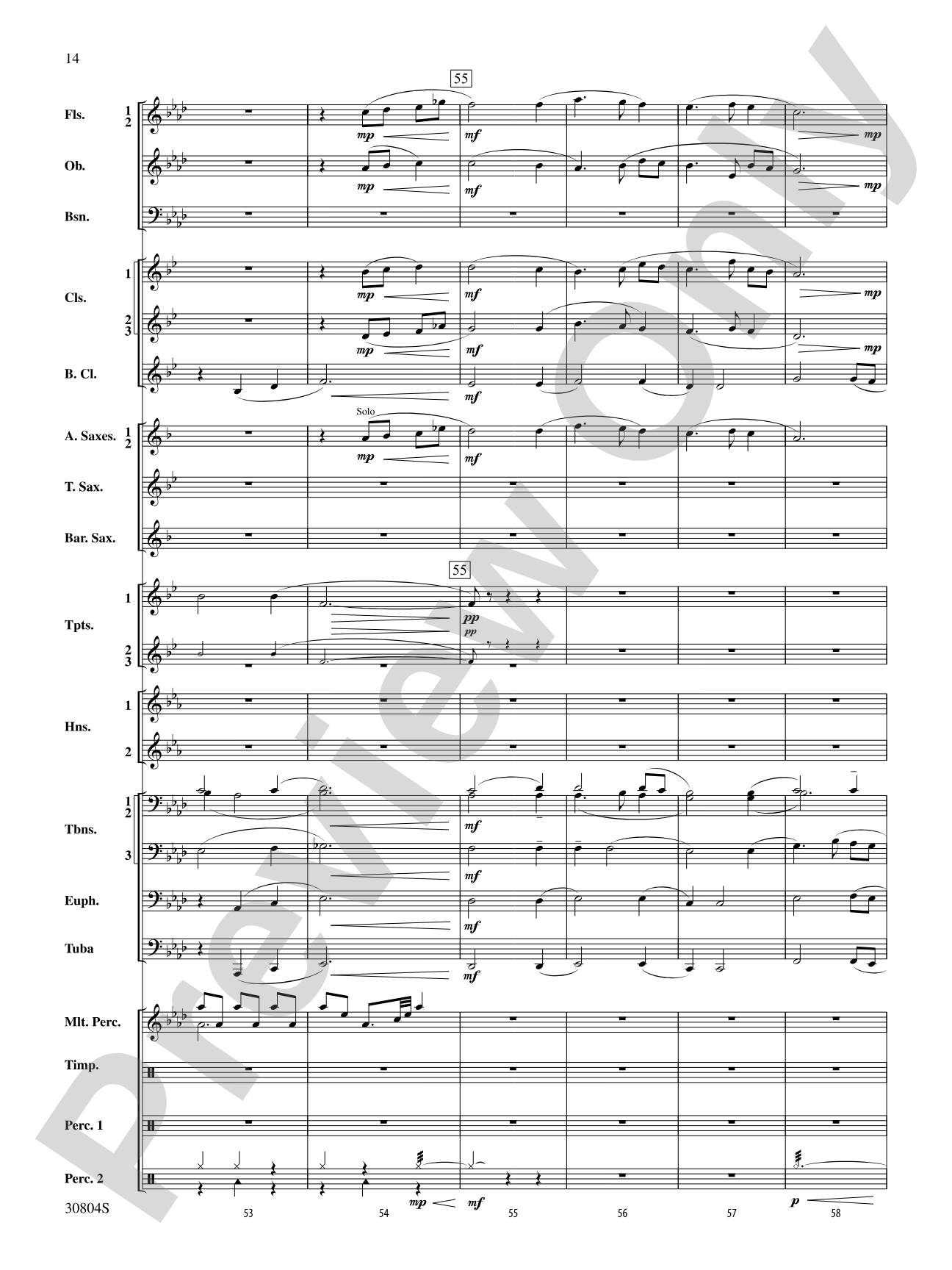 A Yuletide Memory: Concert Band Conductor Score & Parts