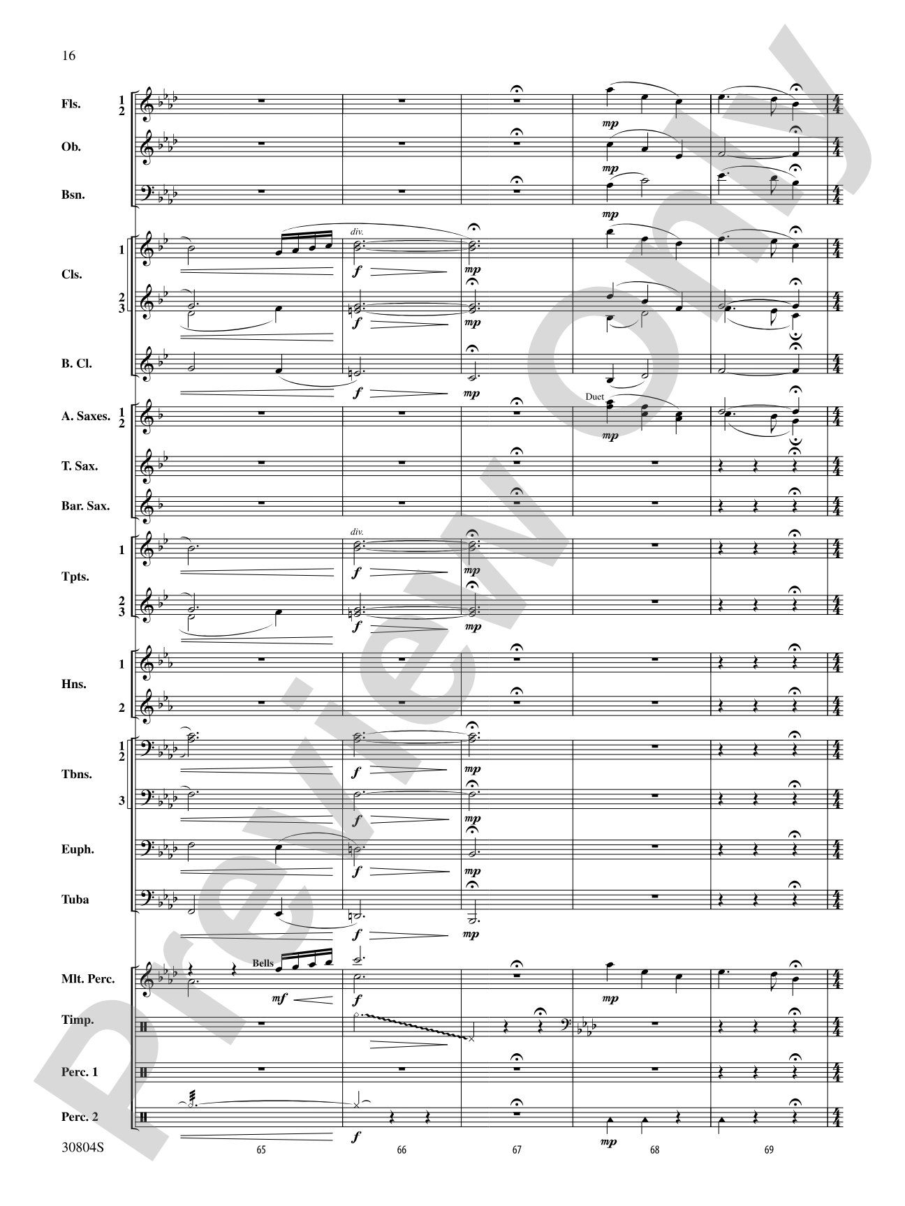 A Yuletide Memory: Concert Band Conductor Score & Parts