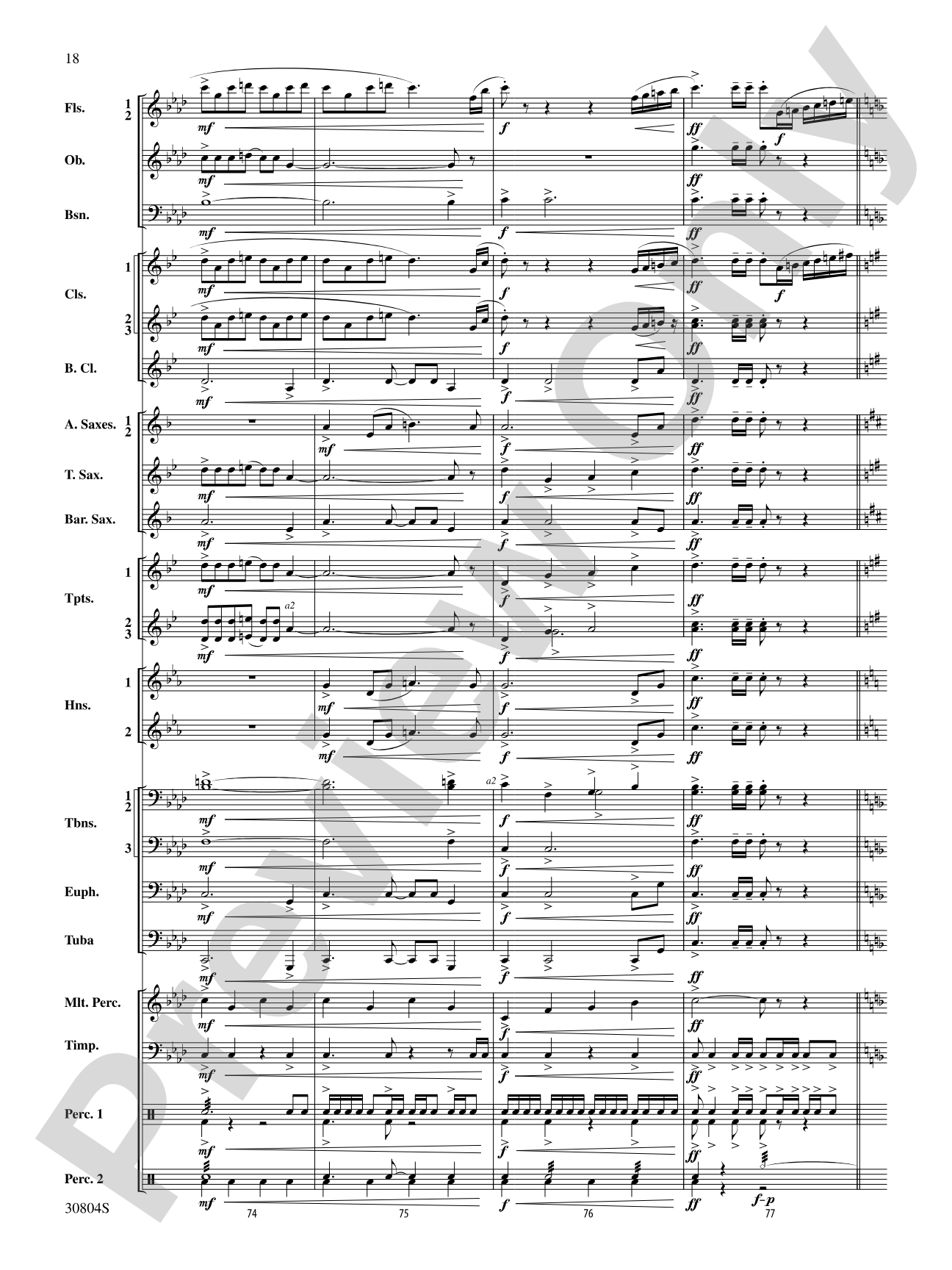 A Yuletide Memory: Concert Band Conductor Score & Parts