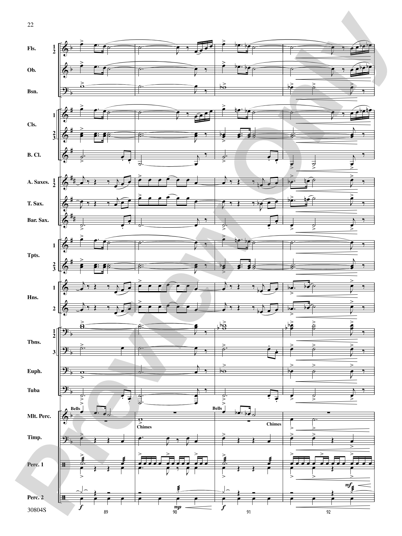 A Yuletide Memory: Concert Band Conductor Score & Parts