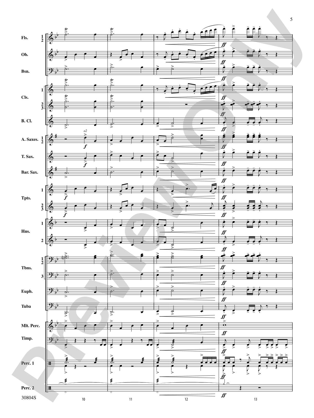 A Yuletide Memory: Concert Band Conductor Score & Parts