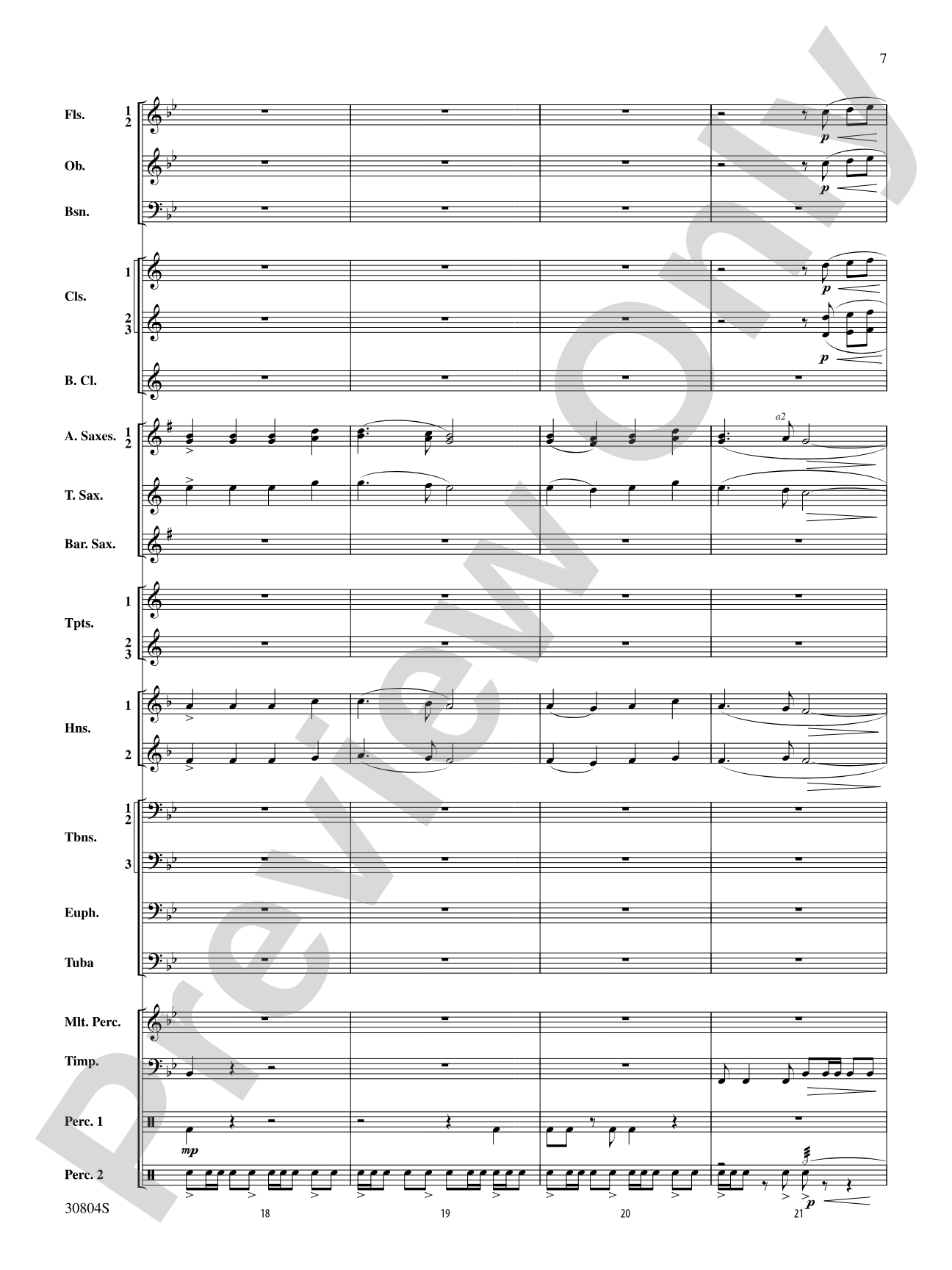 A Yuletide Memory: Concert Band Conductor Score & Parts
