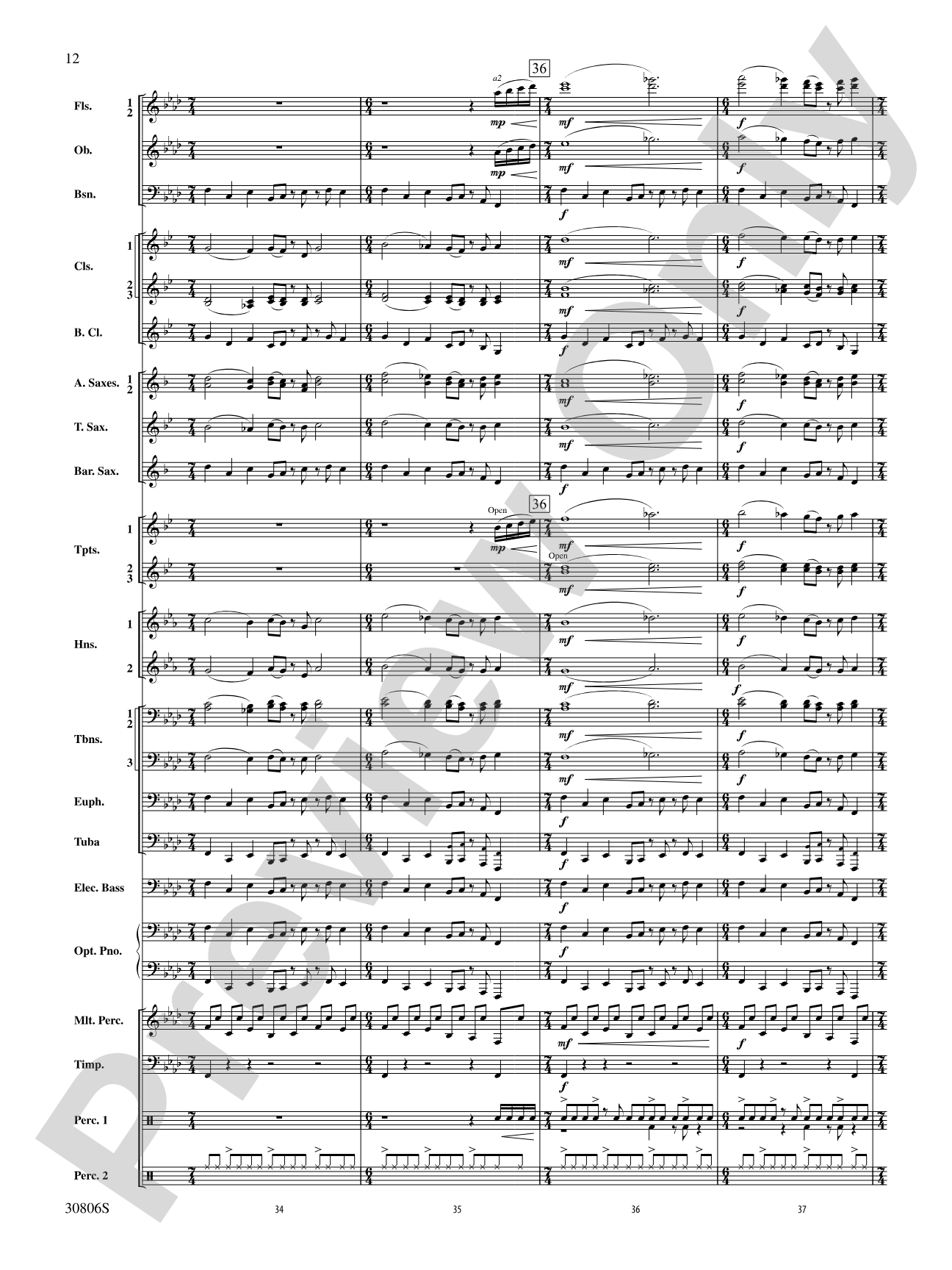 Yorkton: Concert Band Conductor Score & Parts