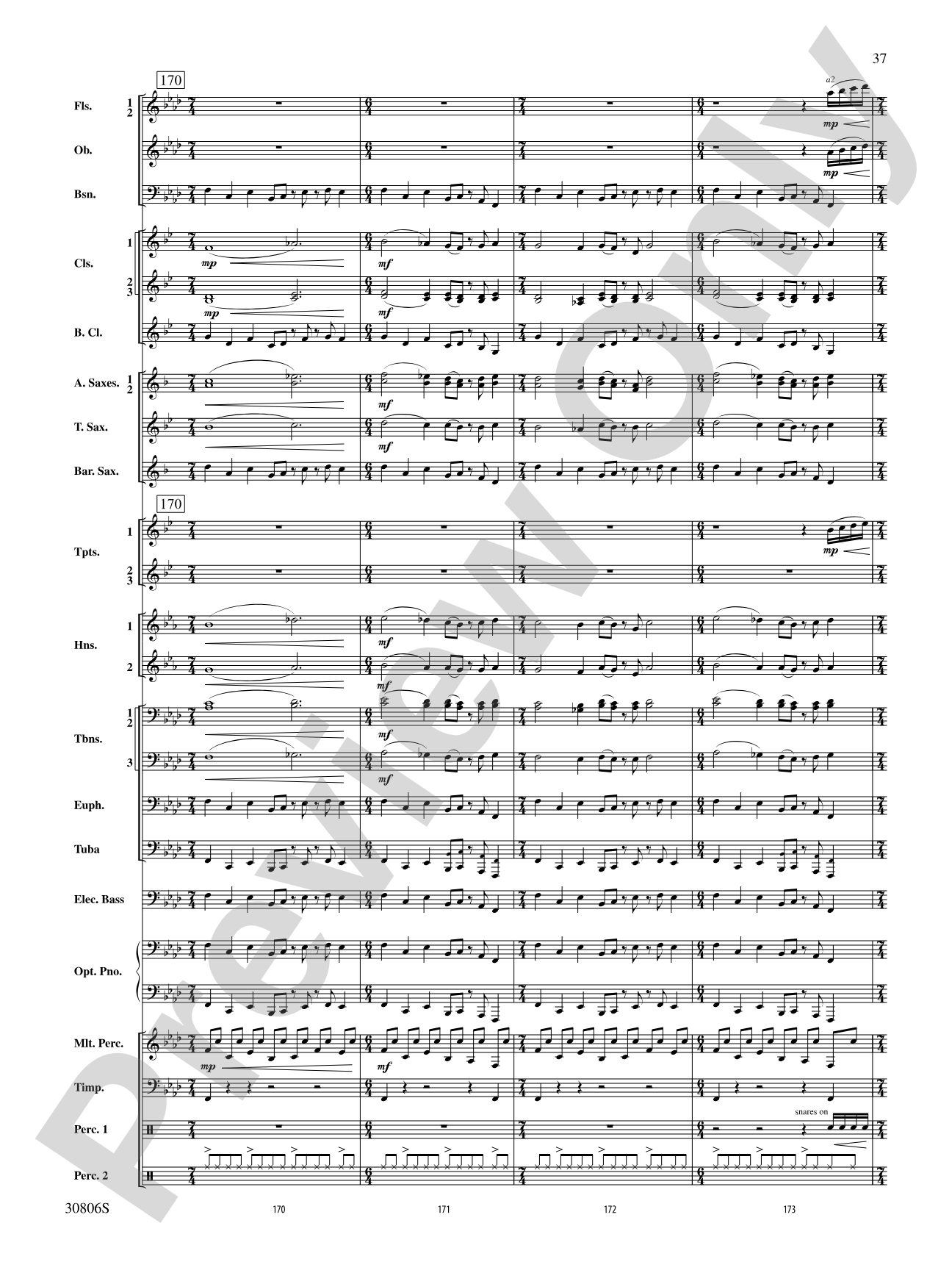 Yorkton: Concert Band Conductor Score & Parts