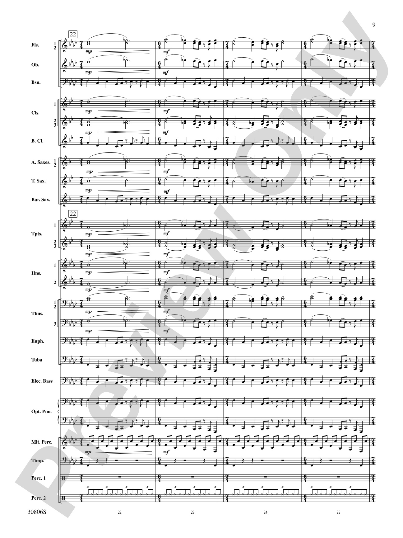 Yorkton: Concert Band Conductor Score & Parts