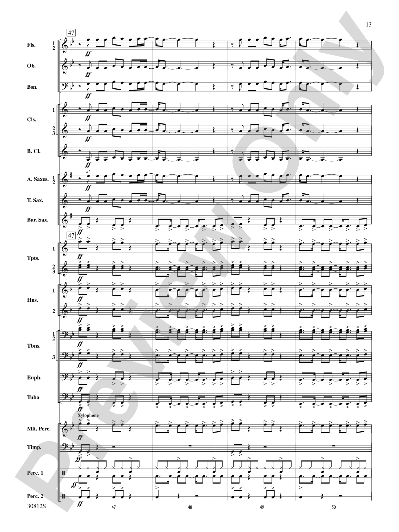 Stairway to Heaven: Concert Band Conductor Score & Parts