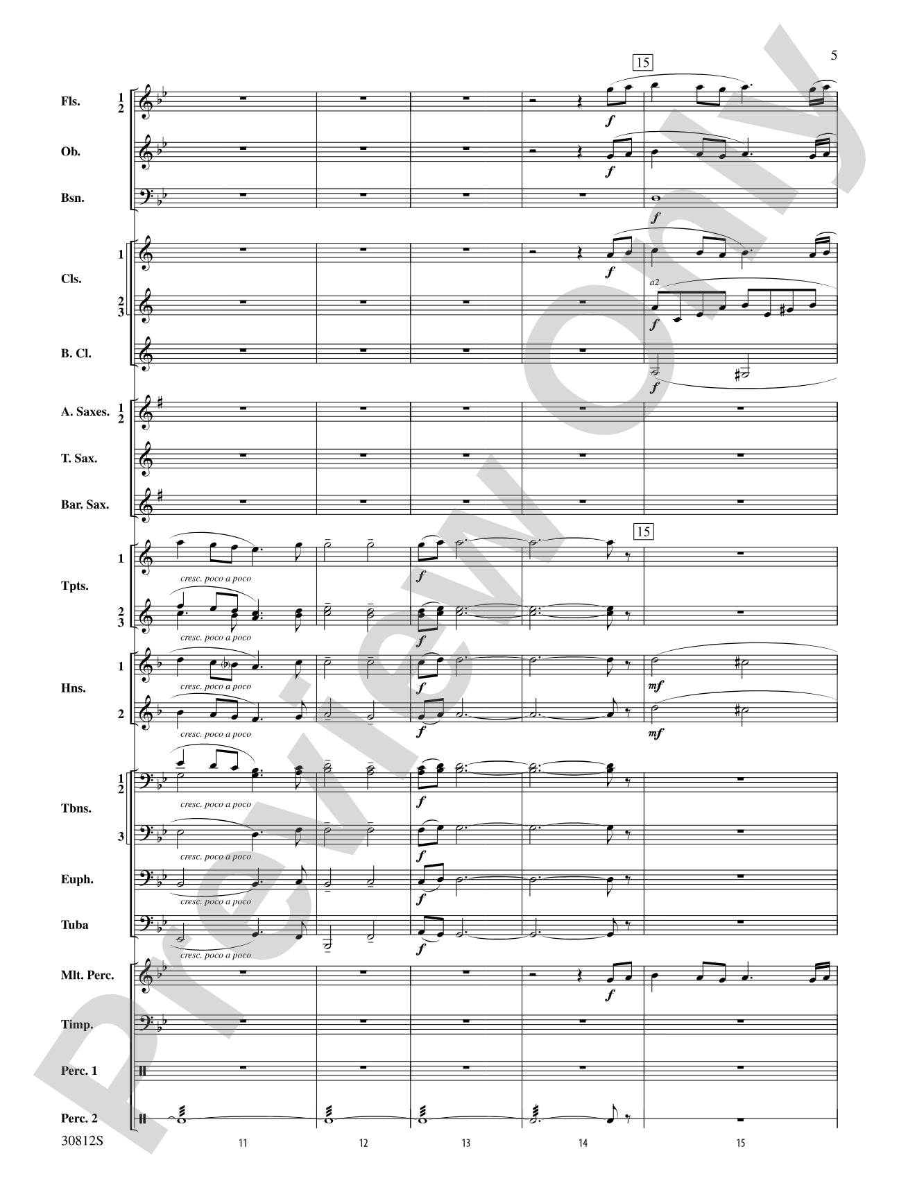 Stairway to Heaven: Concert Band Conductor Score & Parts